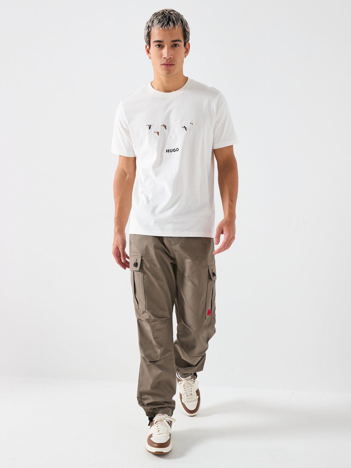 Image 3 of 4 of HUGO Dugolini Regular Fit T-Shirt - White