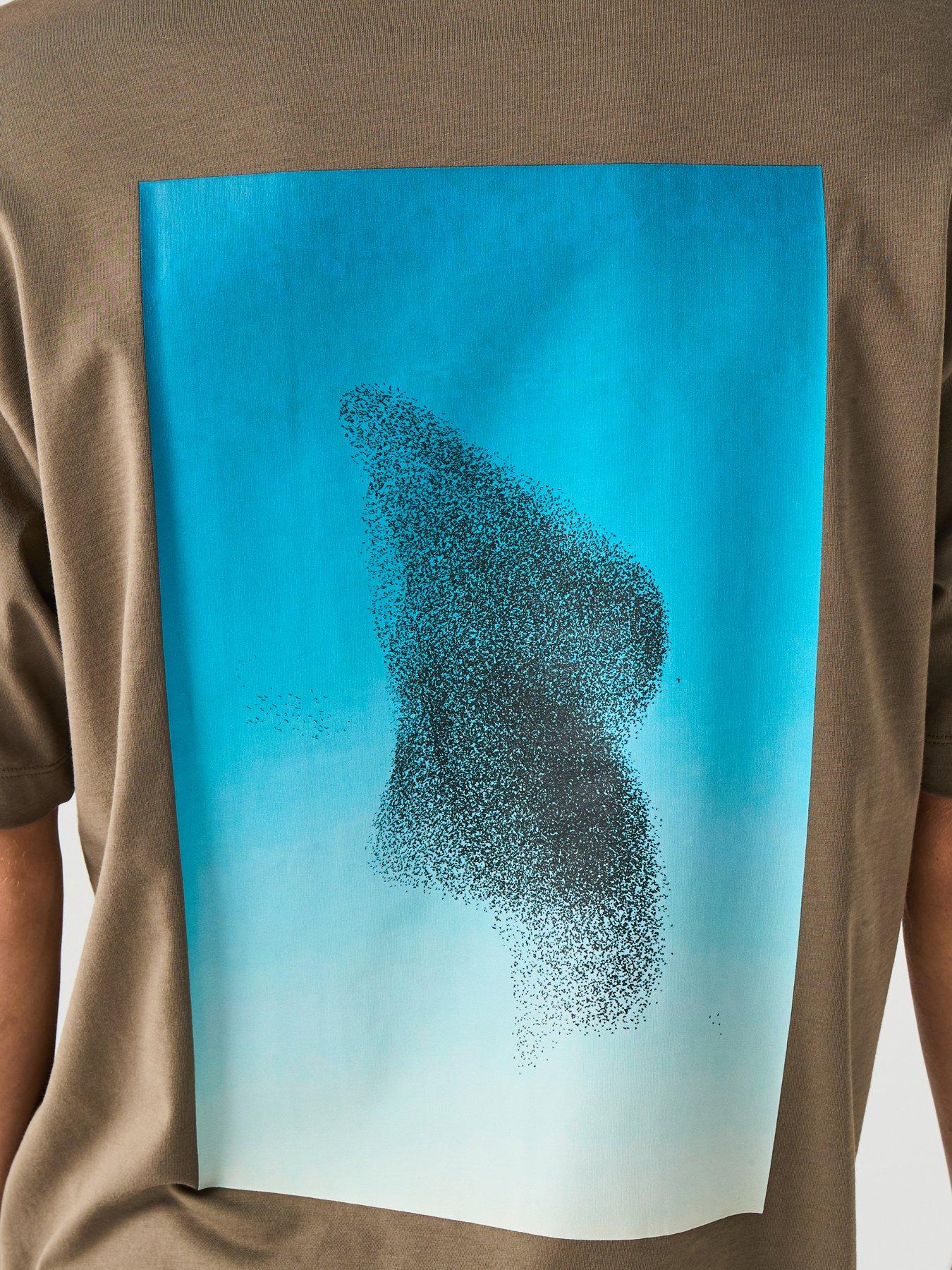 Image 5 of 6 of HUGO Dorizon Oversize Fit T-Shirt - Grey