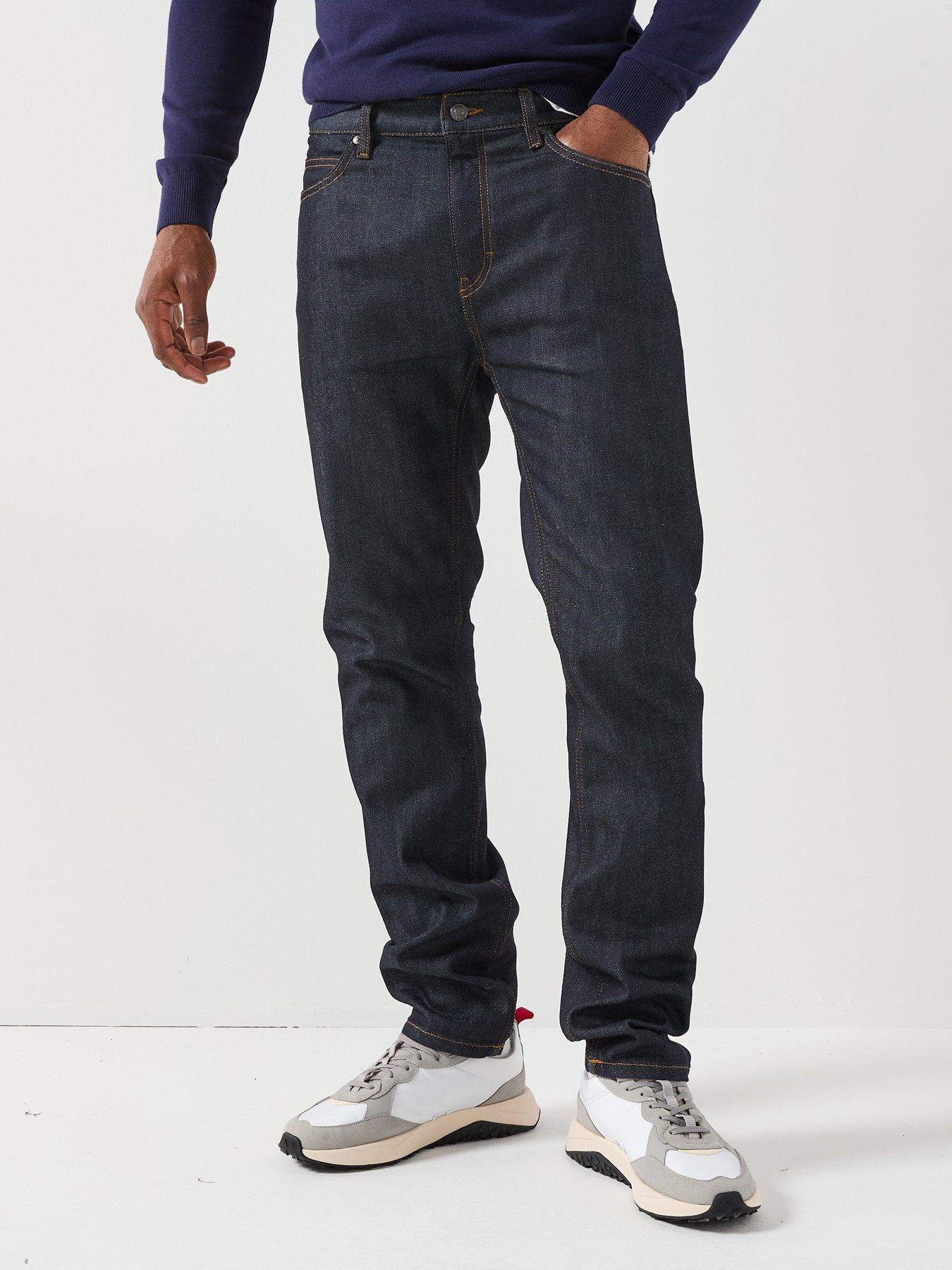 front image of hugo-708-slim-fit-jeans-dark-blue
