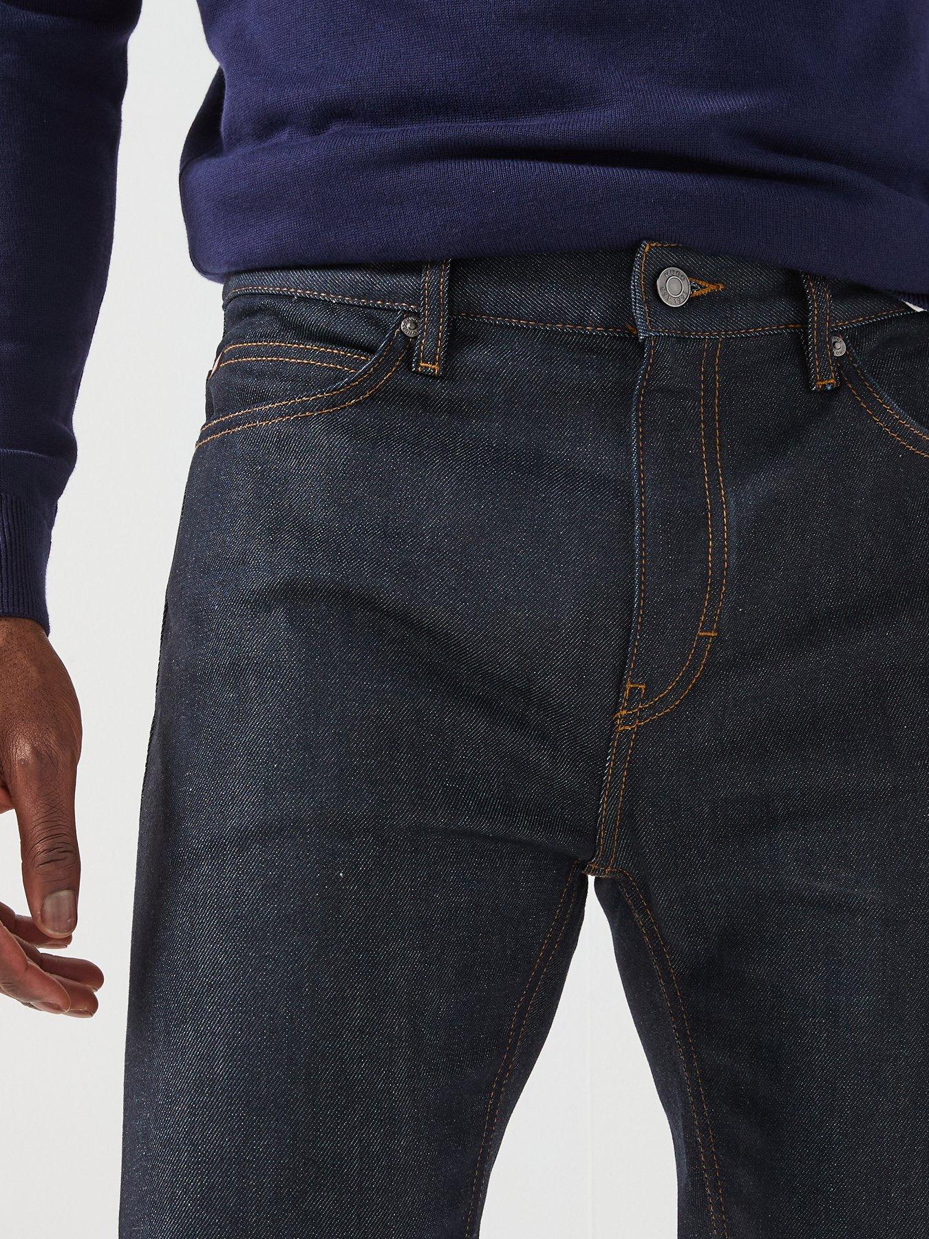  image of hugo-708-slim-fit-jeans-dark-blue