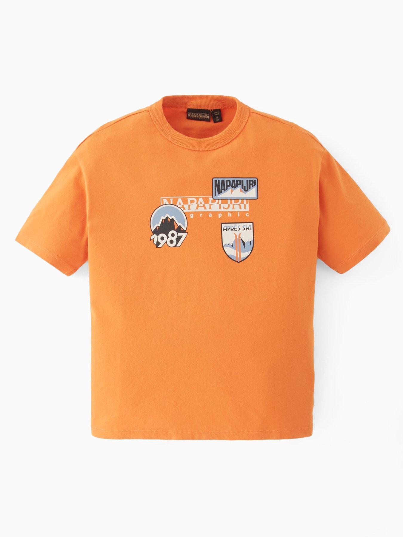 napapijri-kids-unisex-s-primiero-t-shirt-orange