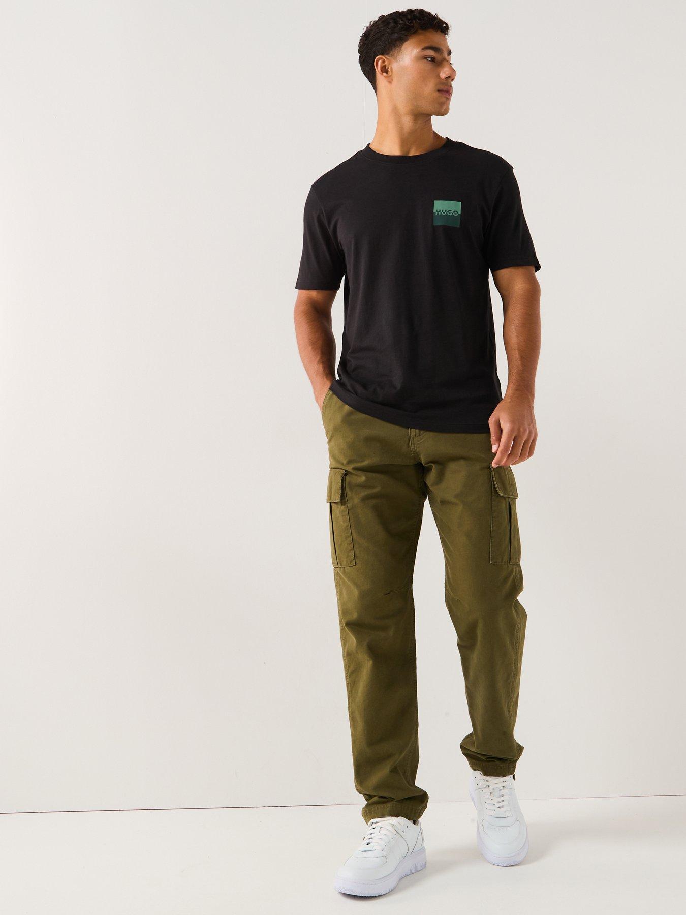 Image 3 of 5 of HUGO Dapusi Regular Fit T-Shirt - Black