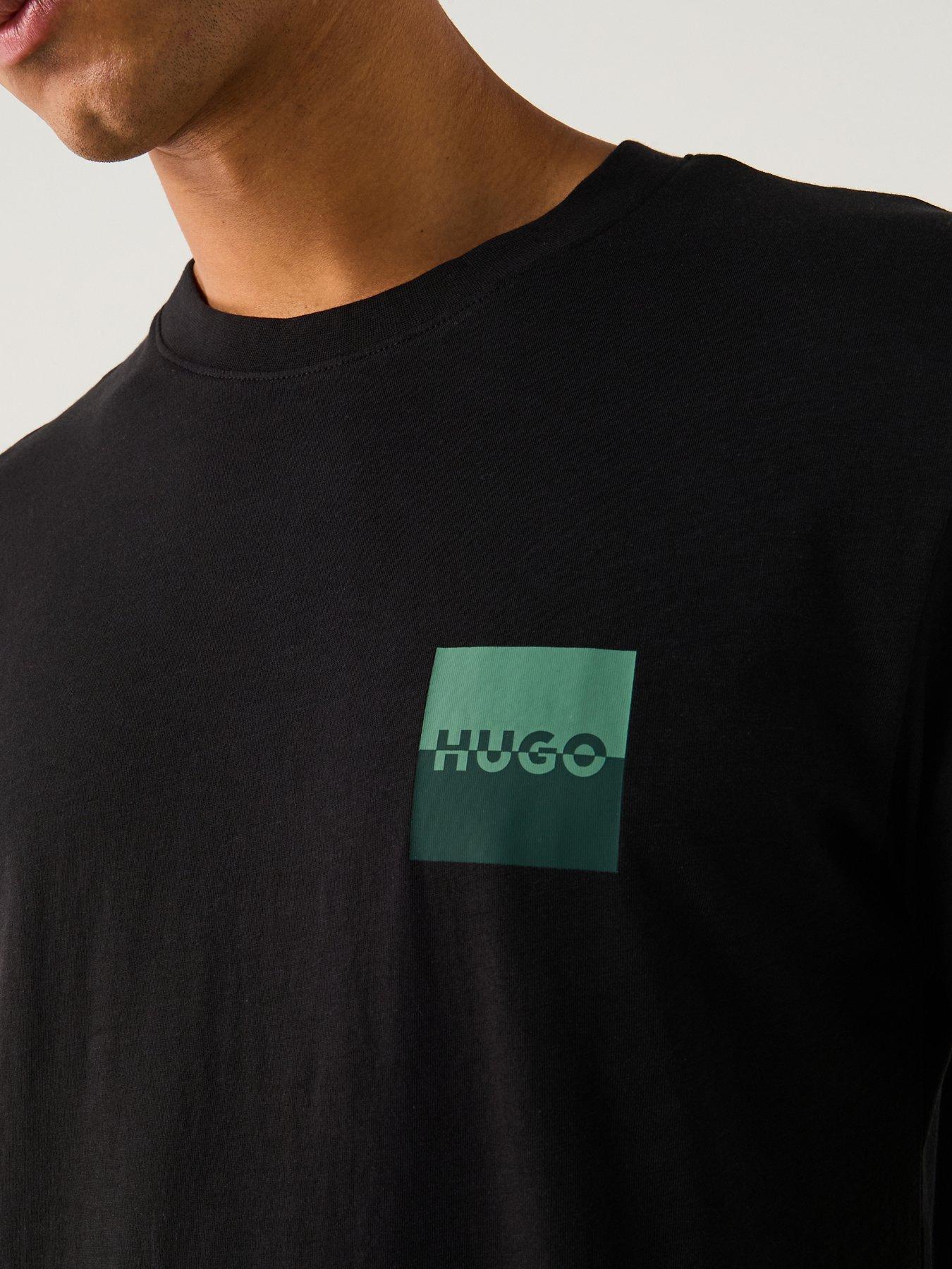 Image 4 of 5 of HUGO Dapusi Regular Fit T-Shirt - Black