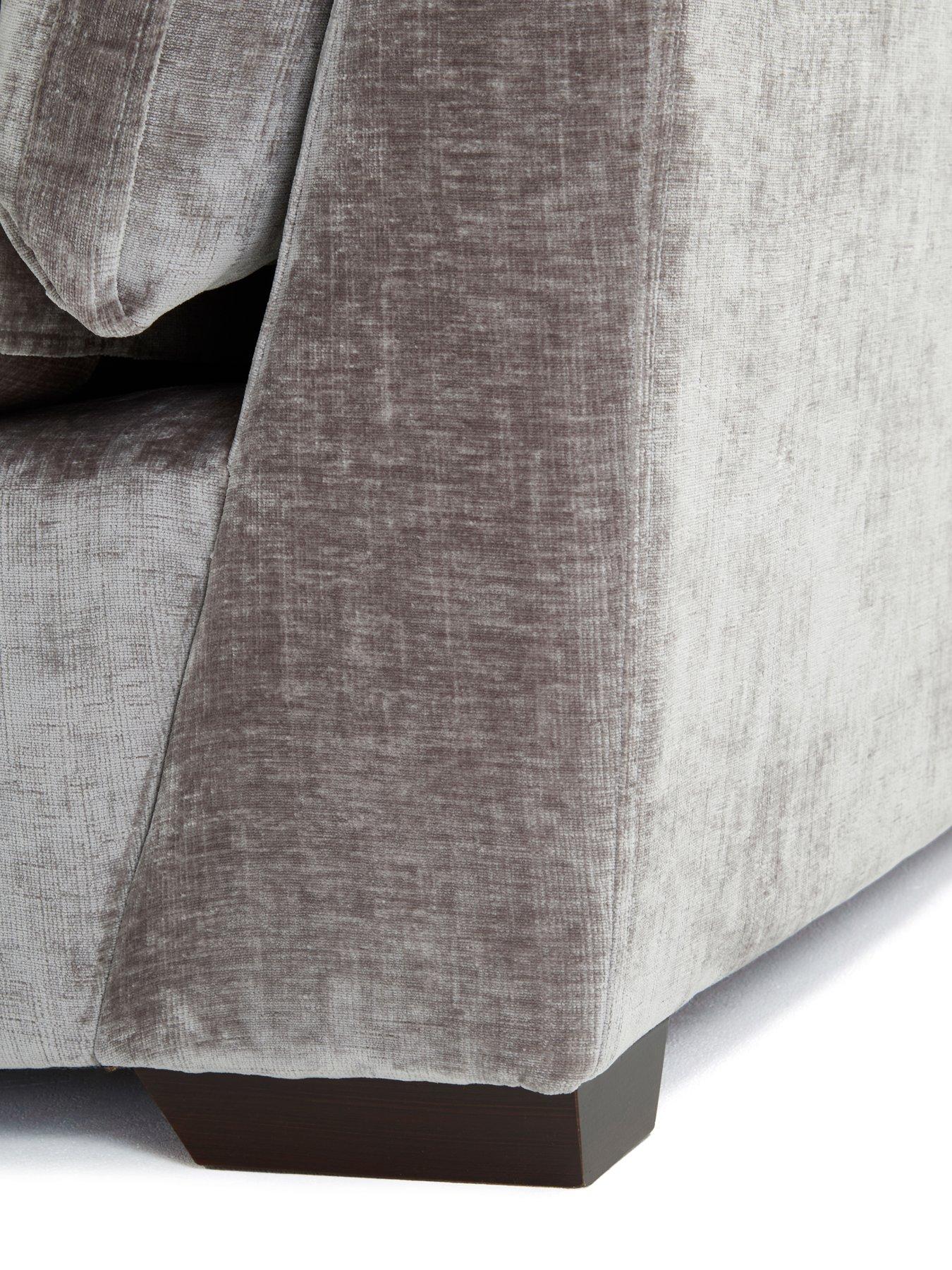 Image 4 of 7 of The Very Collection Lansa Left Hand Fabric Corner Chaise Sofa&nbsp;with Footstool&nbsp;- Made to Order in the UK - FSC&reg; Certified