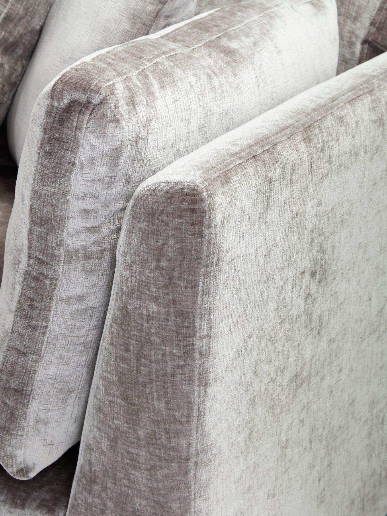 Image 5 of 7 of The Very Collection Lansa Left Hand Fabric Corner Chaise Sofa&nbsp;with Footstool&nbsp;- Made to Order in the UK - FSC&reg; Certified