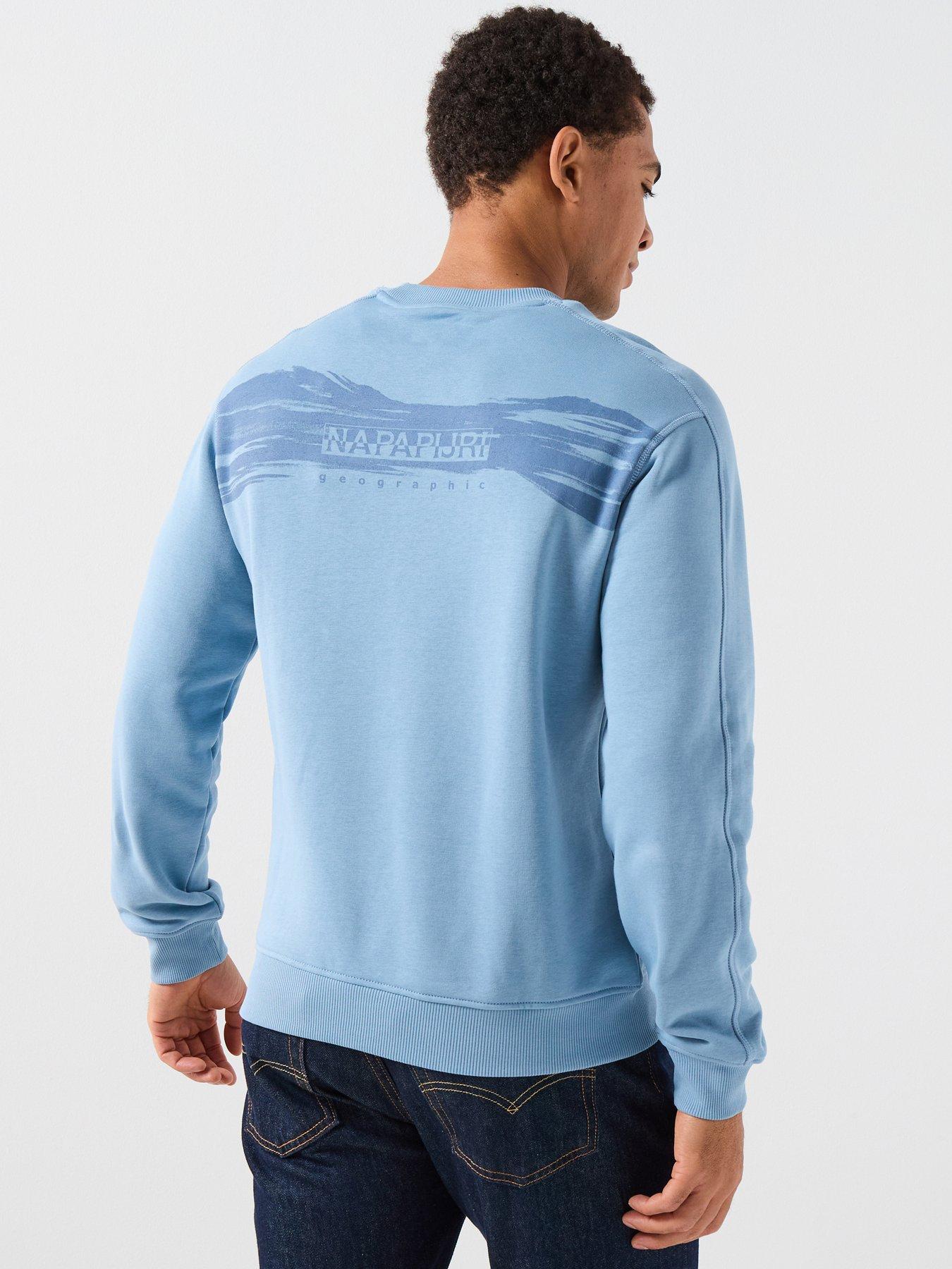 NAPAPIJRI Men's B-back Graphic Sweatshirt - Blue