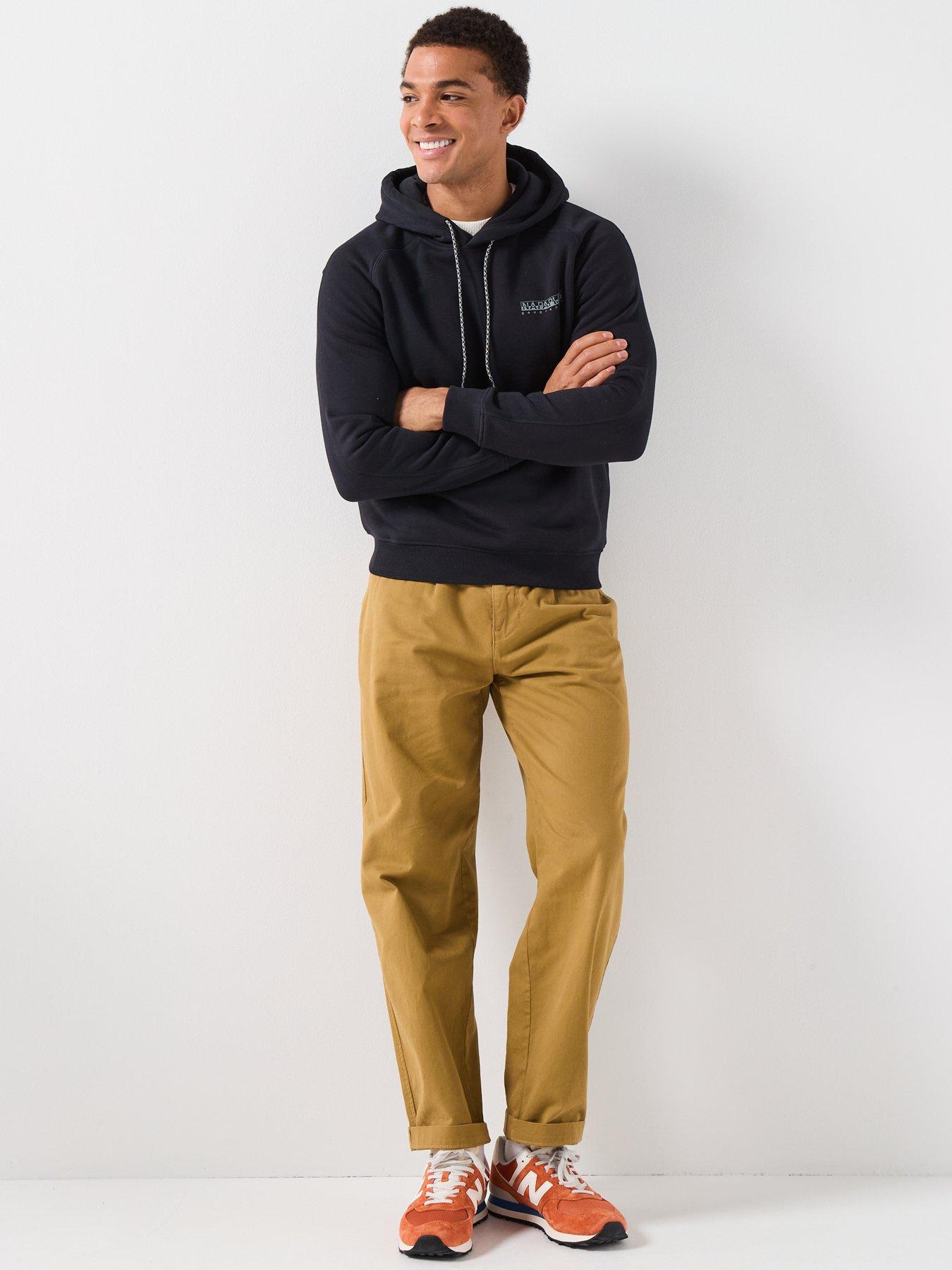  image of napapijri-mens-back-graphic-hoodie-black