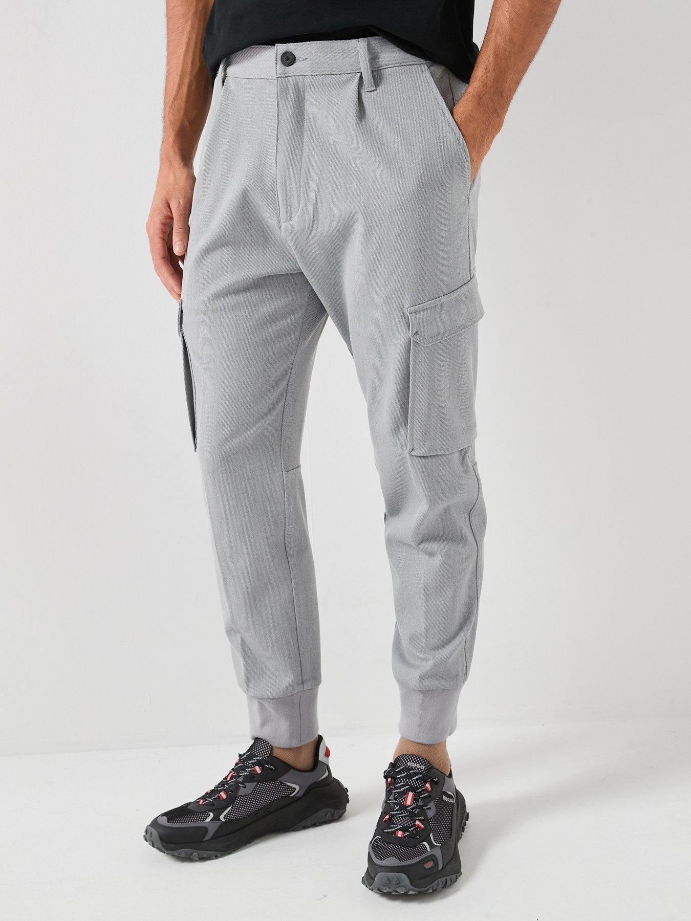 hugo-glavin241-cuffed-cargo-pants-grey