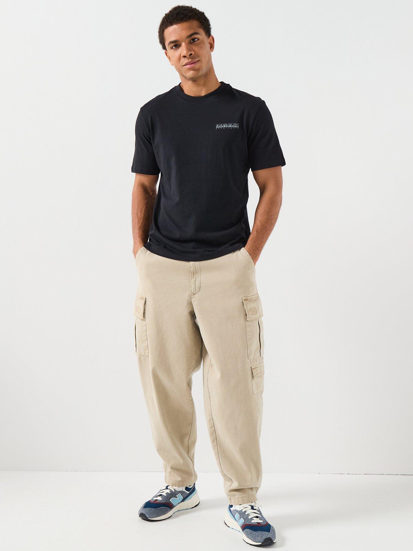  image of napapijri-mens-back-graphic-t-shirt-black