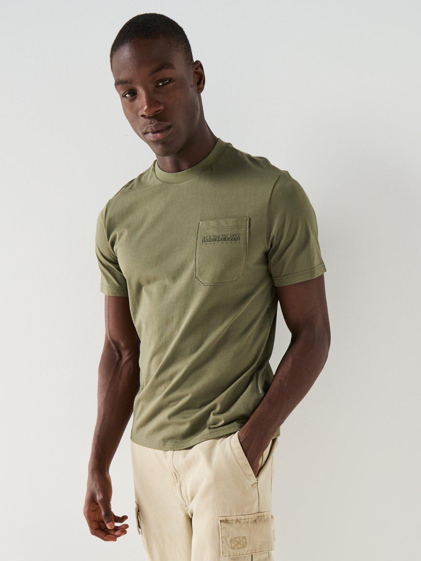 NAPAPIJRI Men's S-Fanes T-Shirt - Green