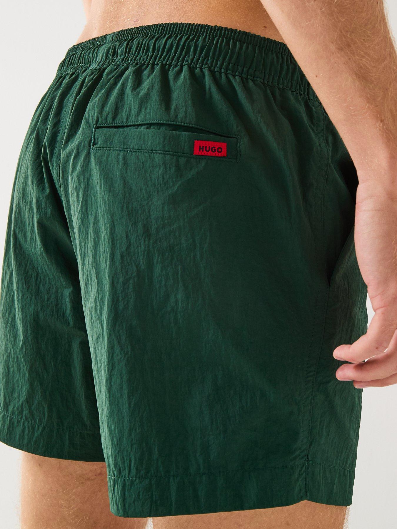  image of hugo-dominica-swim-shorts-dark-green