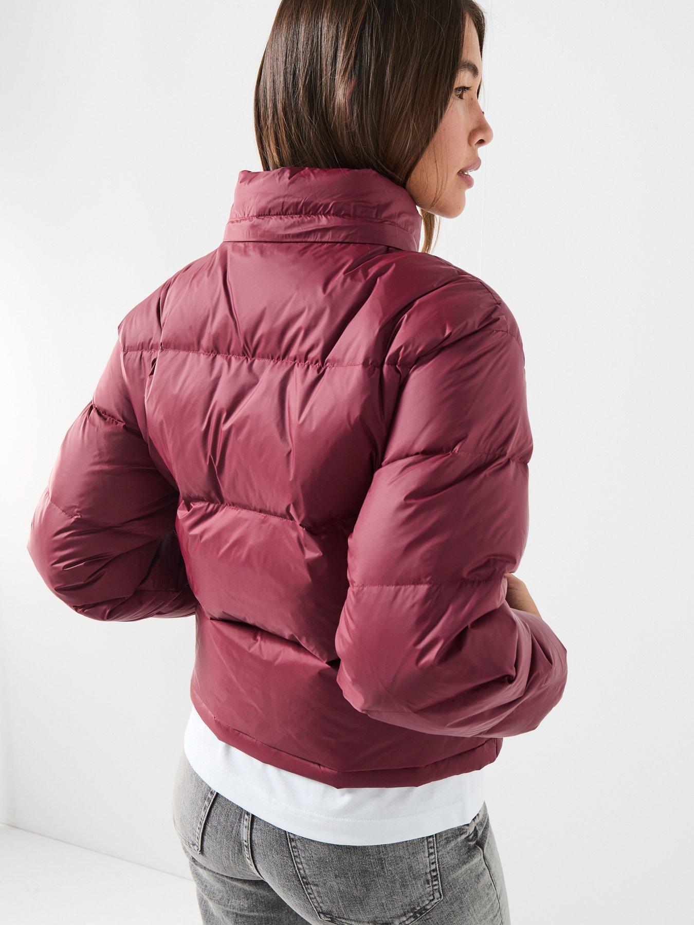  image of calvin-klein-jeans-essential-midweight-puffer-coat-red