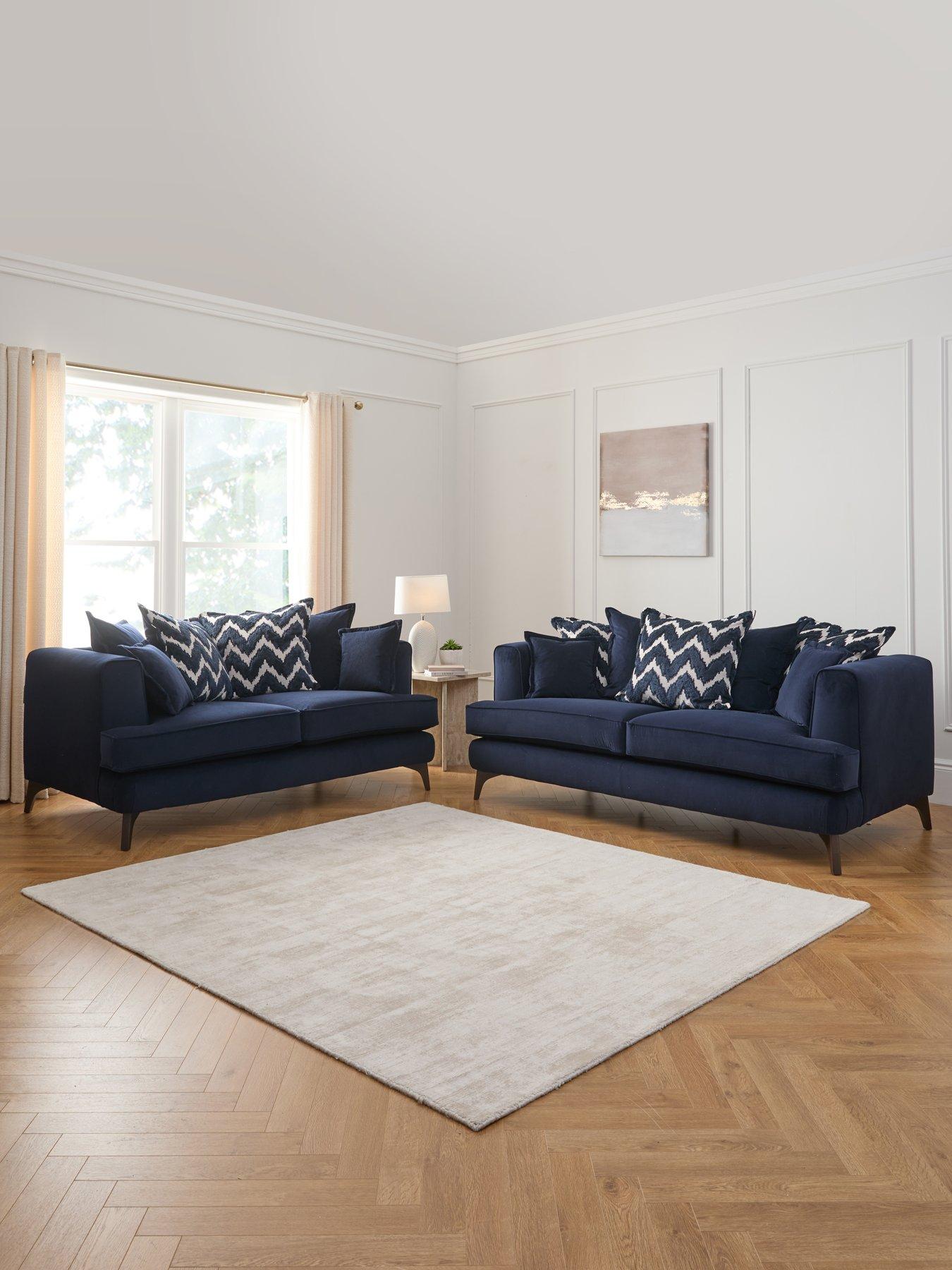 The Very Collection Mayfair 3 + 2 Seater Fabric Sofa Set (Buy  &  SAVE!) - Made to Order in the UK - FSC® Certified