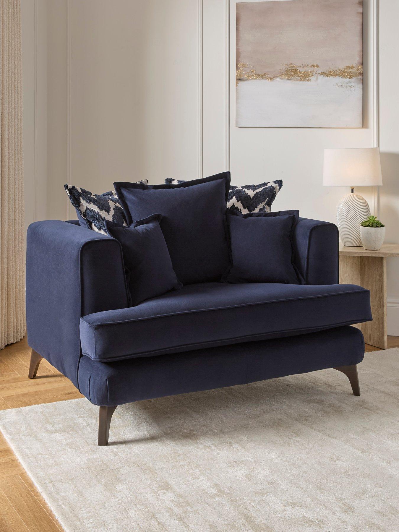 undefined Mayfair Fabric Snuggle Chair - Made to Order in the UK