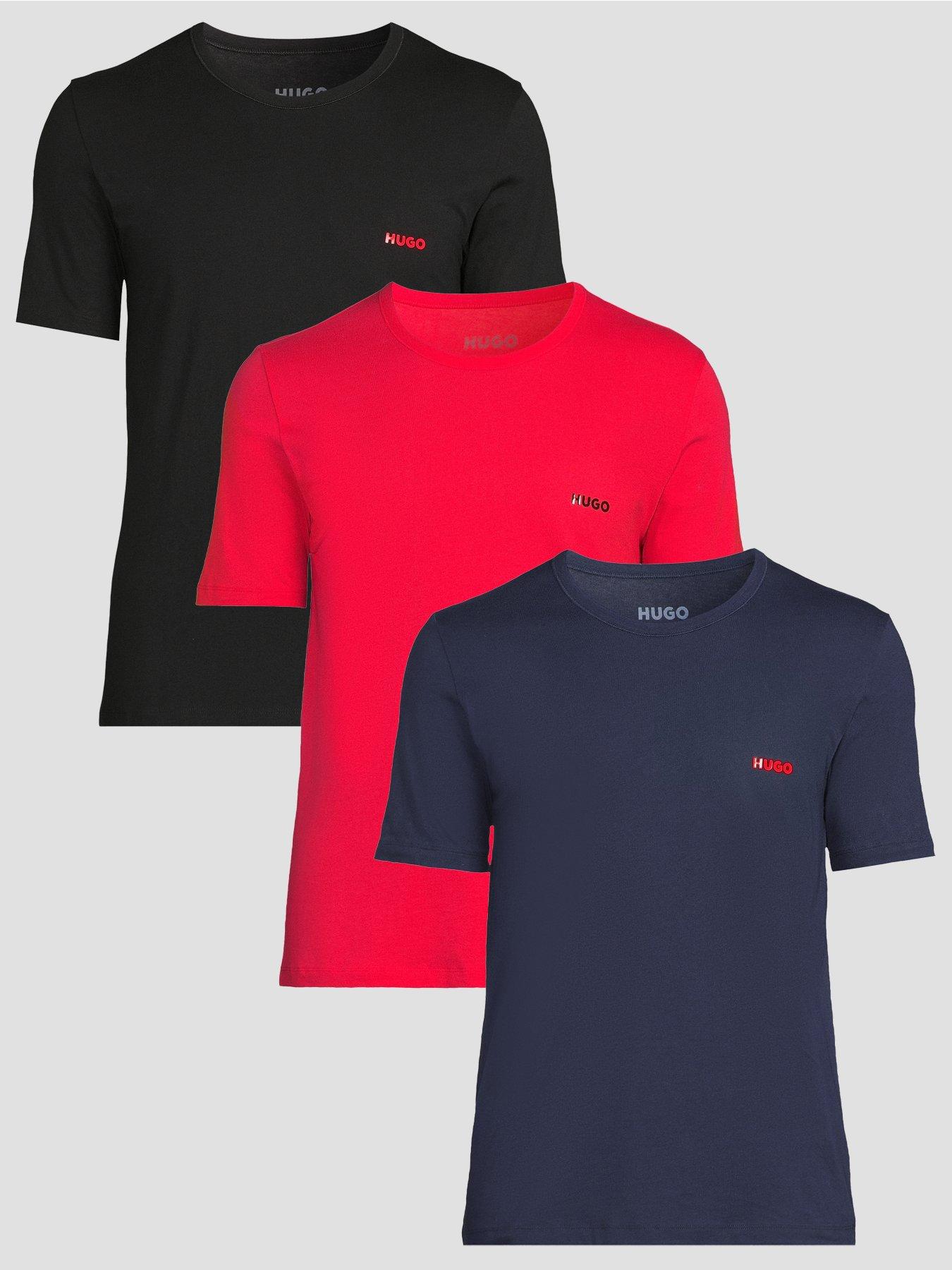 hugo-bodywear-regular-fit-3-pack-t-shirt-assorted