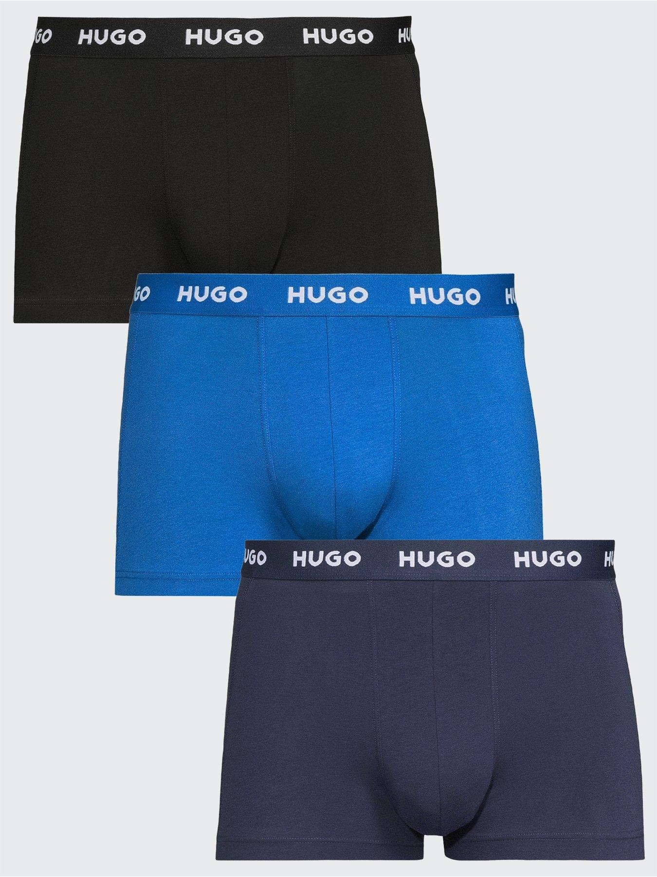 undefined Bodywear 3 Pack Triplet Trunks - Blue