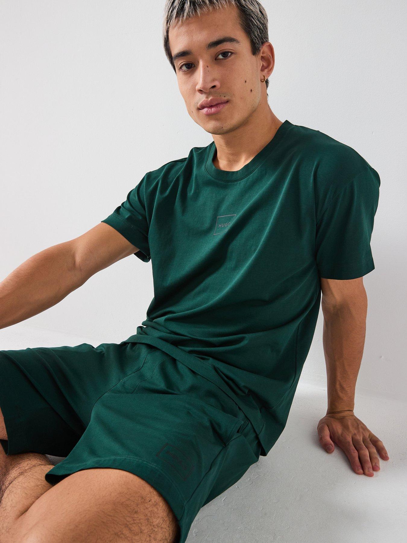 Image 4 of 4 of HUGO Laze Loungewear Shorts - Green