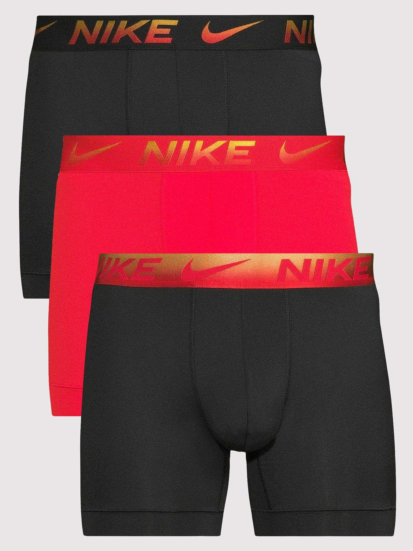 Nike Essential Micro 3 Pack Boxer Briefs - Multi