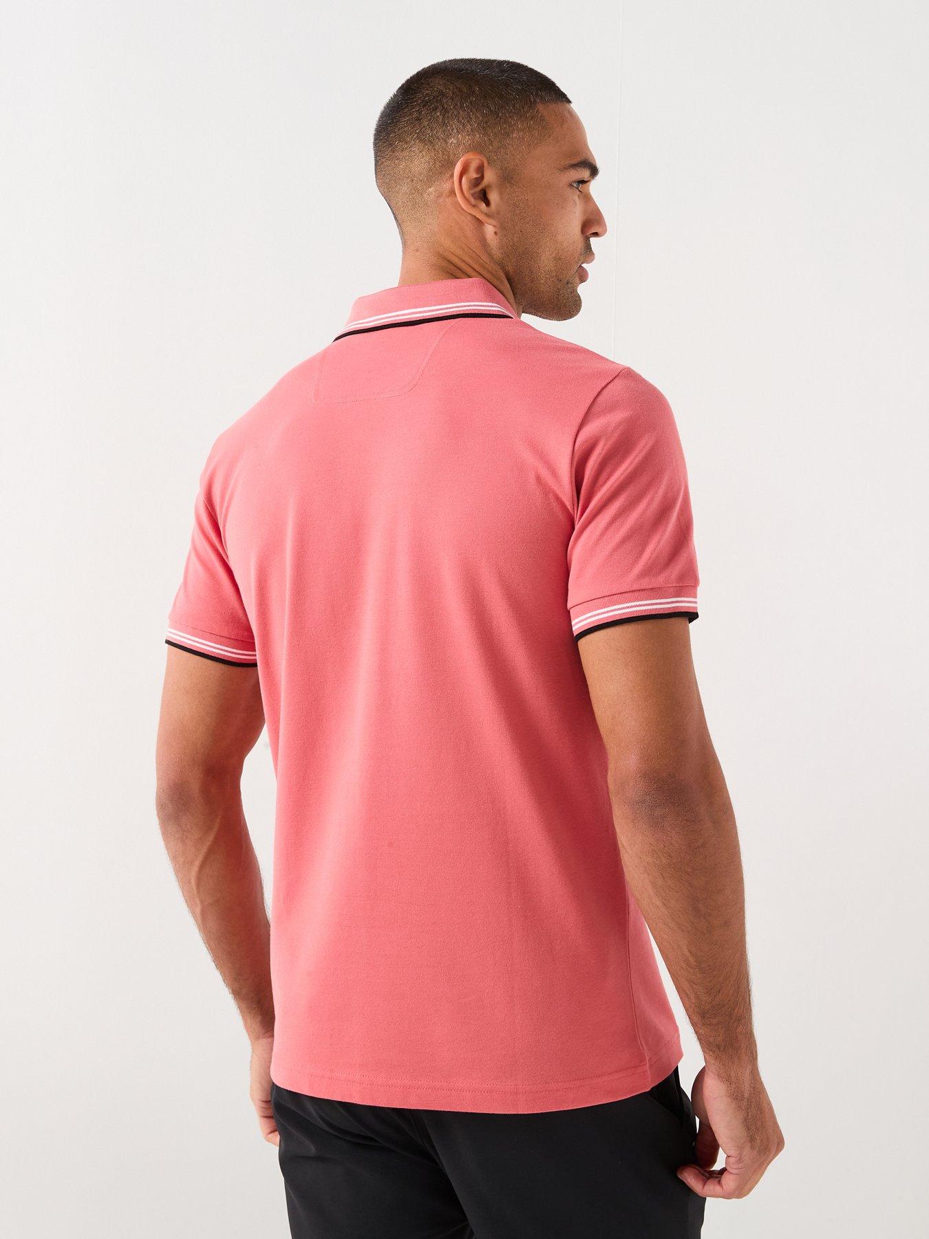 Image 2 of 6 of BOSS Mens Golf Paul Polo -pink