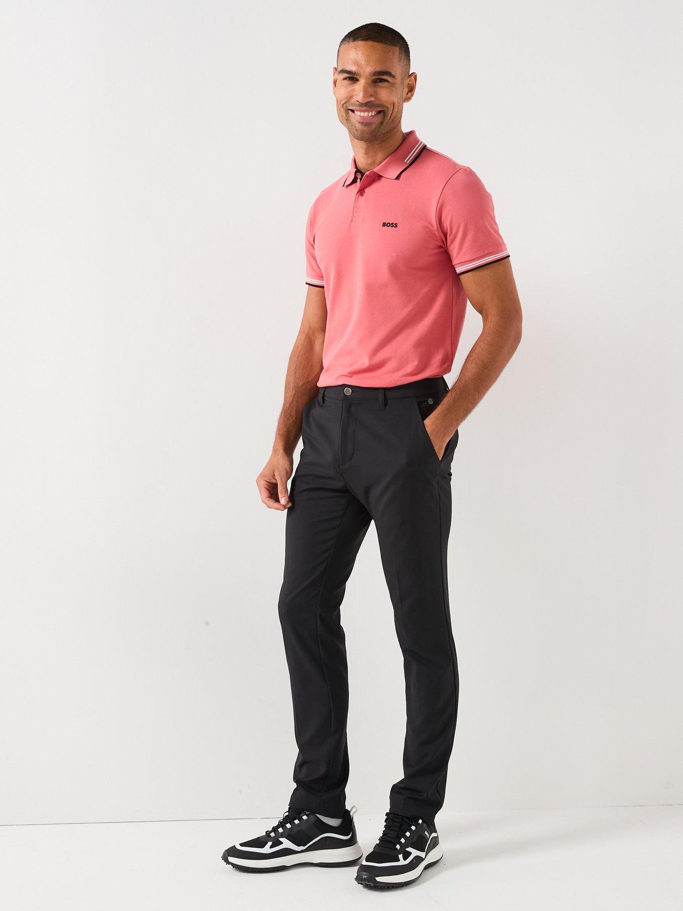 Image 3 of 6 of BOSS Mens Golf Paul Polo -pink