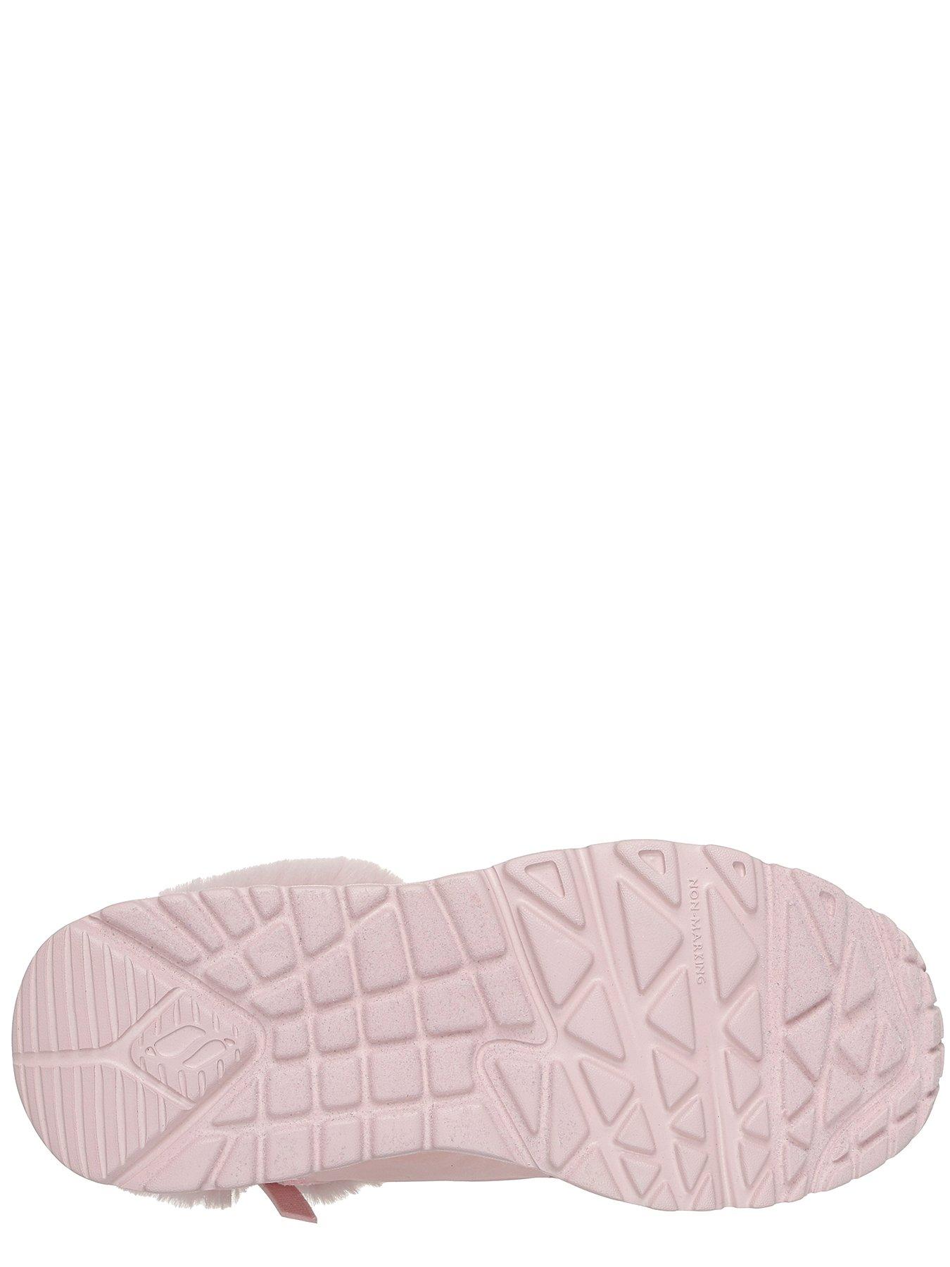 Image 4 of 5 of Skechers Lace Up Leopard Print Boot with Faux Fur Collar - Pink