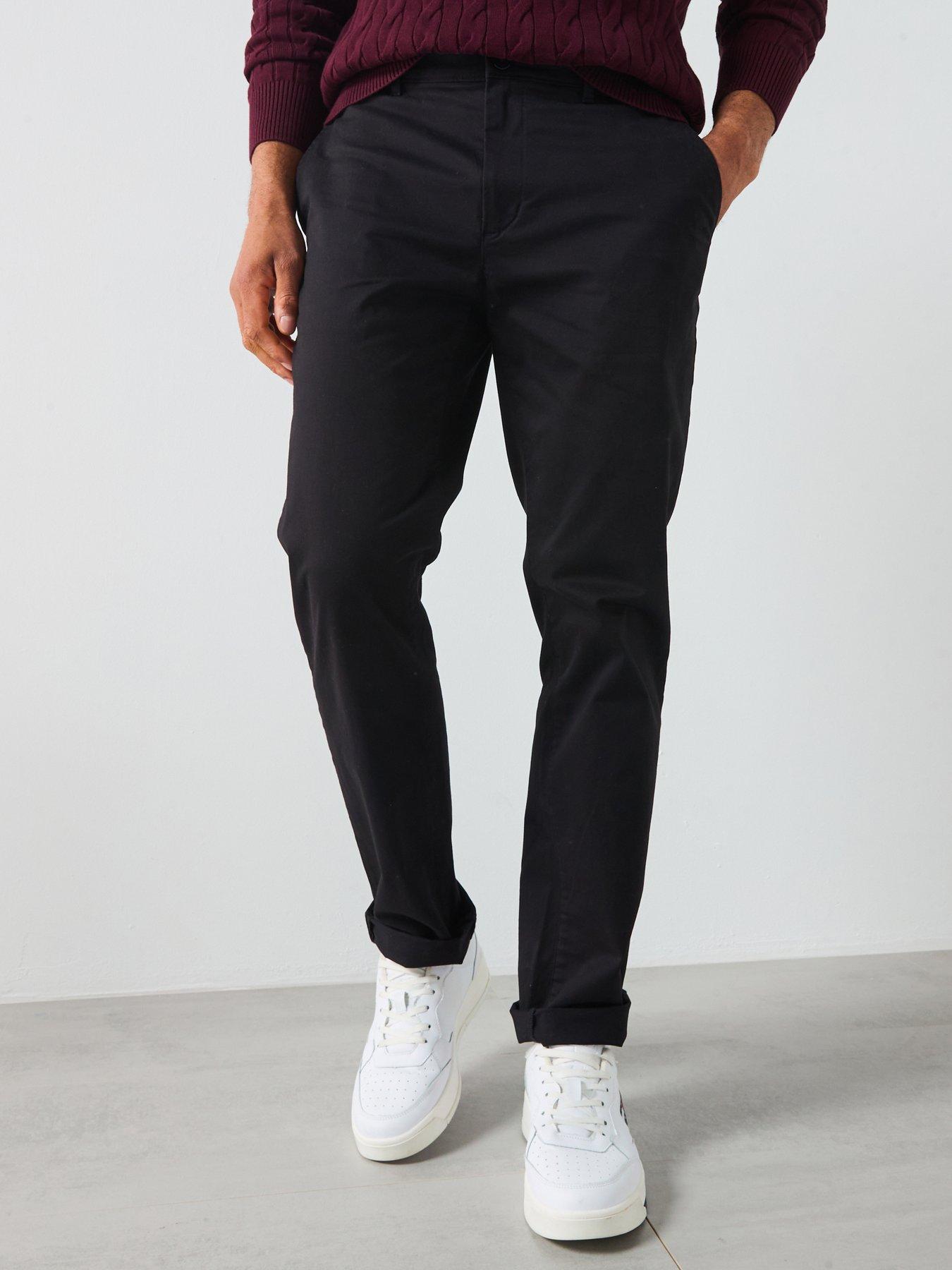 undefined Core Denton Essential Twill Chino Trousers - Black