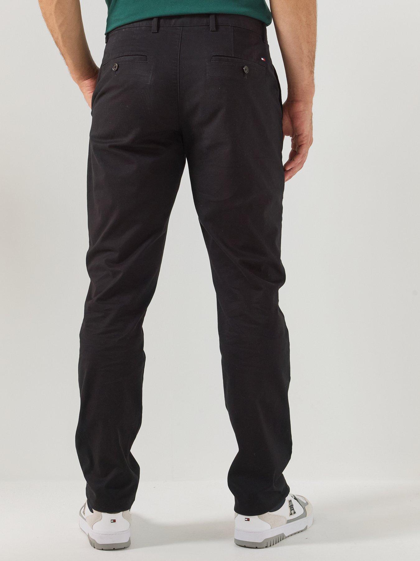 Image 2 of 6 of Tommy Hilfiger Core Denton Essential Twill Slim Straight Fit Trousers - Black