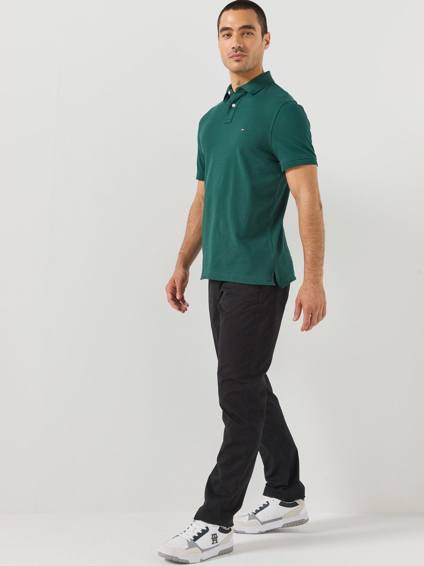 Image 6 of 6 of Tommy Hilfiger Core Denton Essential Twill Slim Straight Fit Trousers - Black
