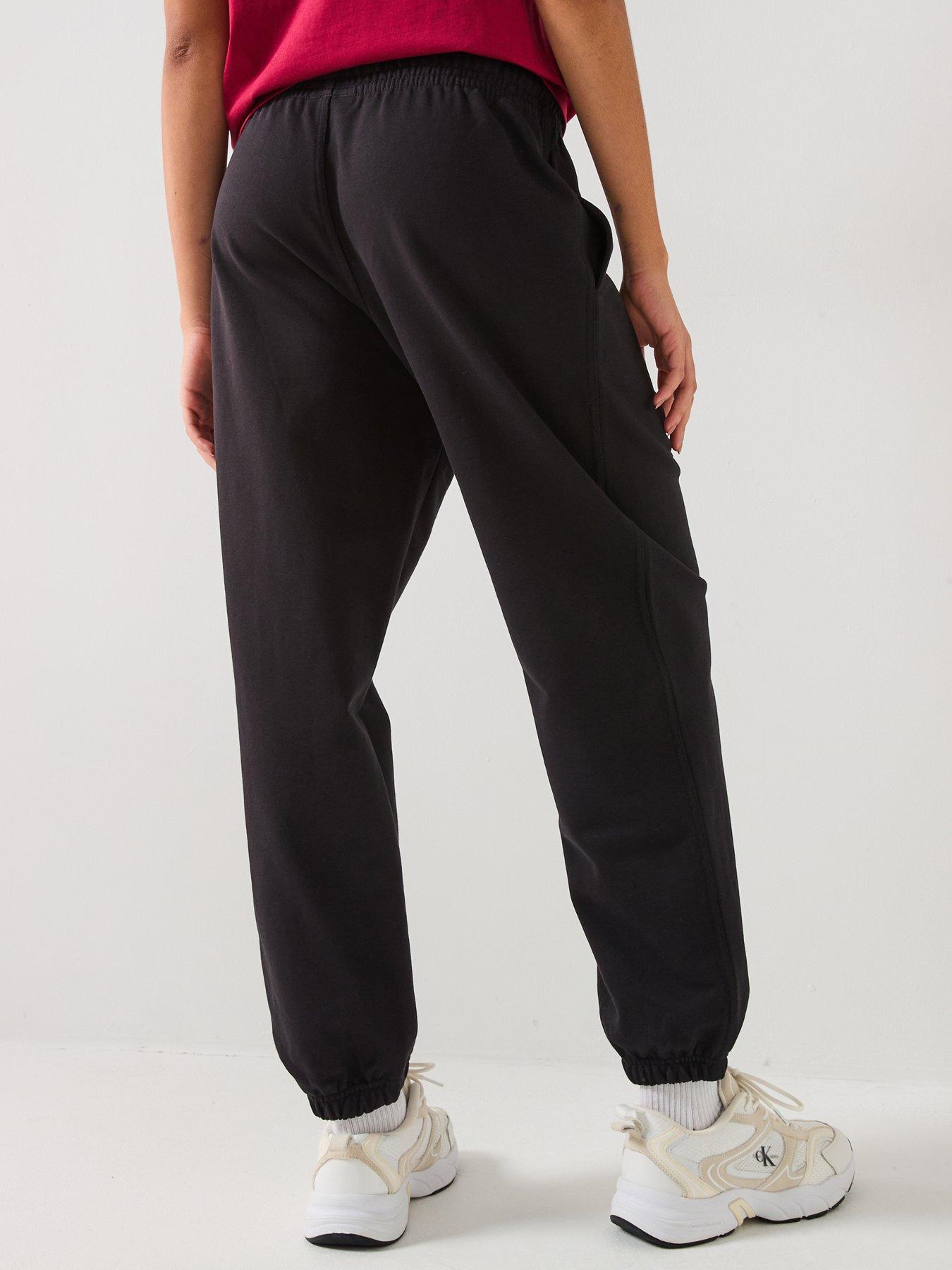 Image 2 of 5 of Calvin Klein Jeans Jeans Cotton Terry Monogram Joggers - Black