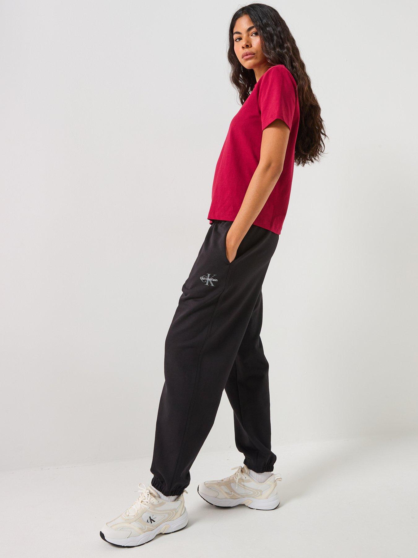 Image 5 of 5 of Calvin Klein Jeans Jeans Cotton Terry Monogram Joggers - Black