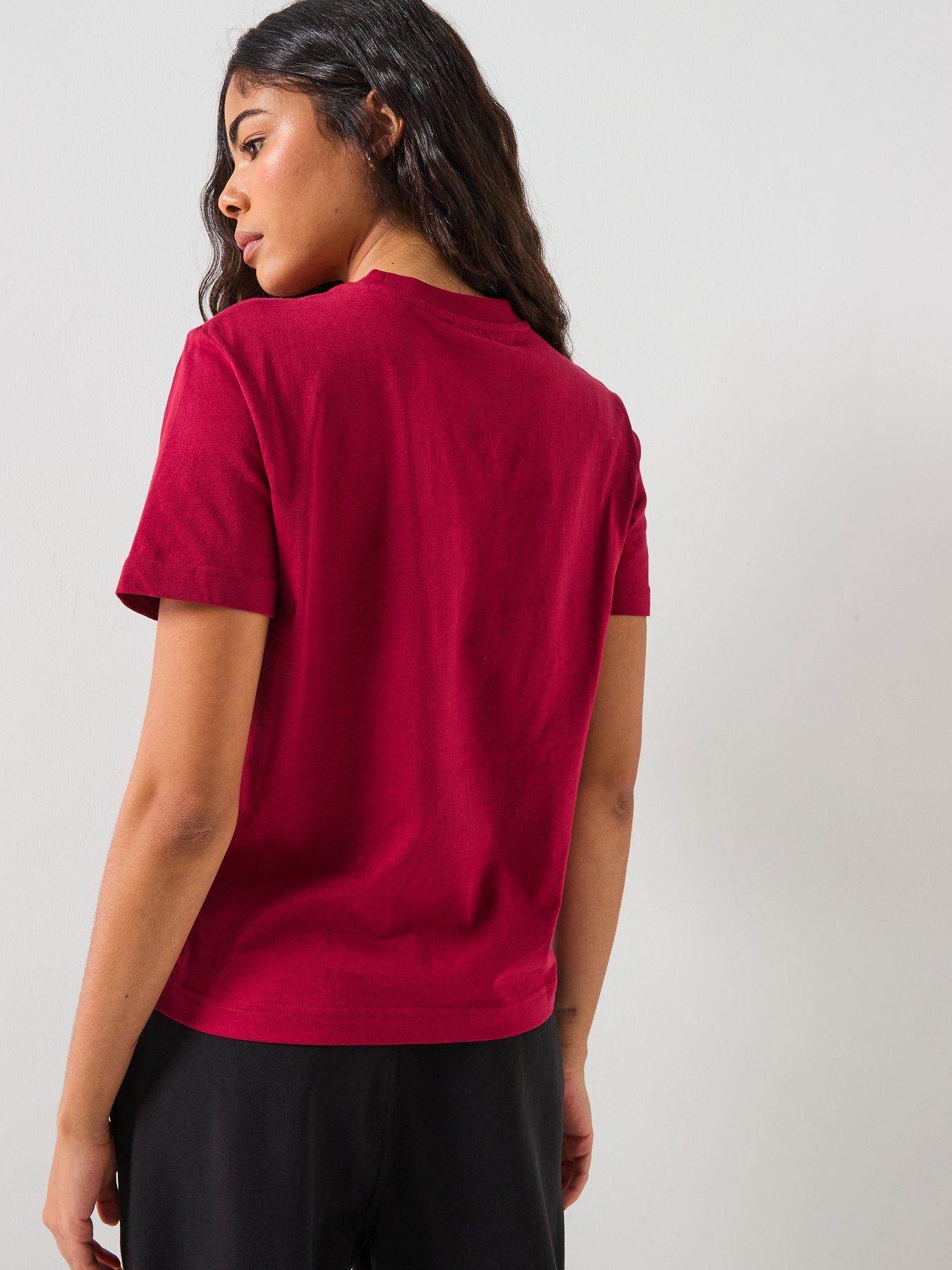  image of calvin-klein-jeans-logo-t-shirt-red