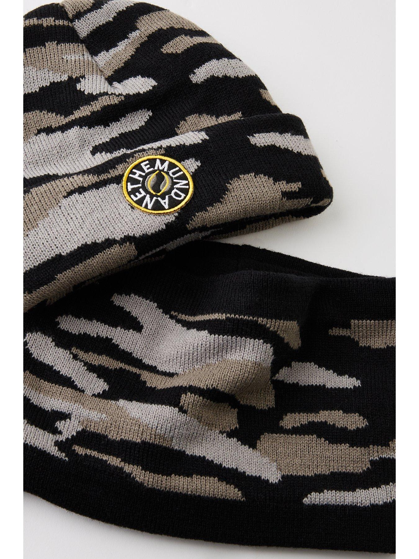 Image 2 of 3 of The Very Collection Kids&nbsp;Camo Hat And Snood Set 2 Piece - Grey