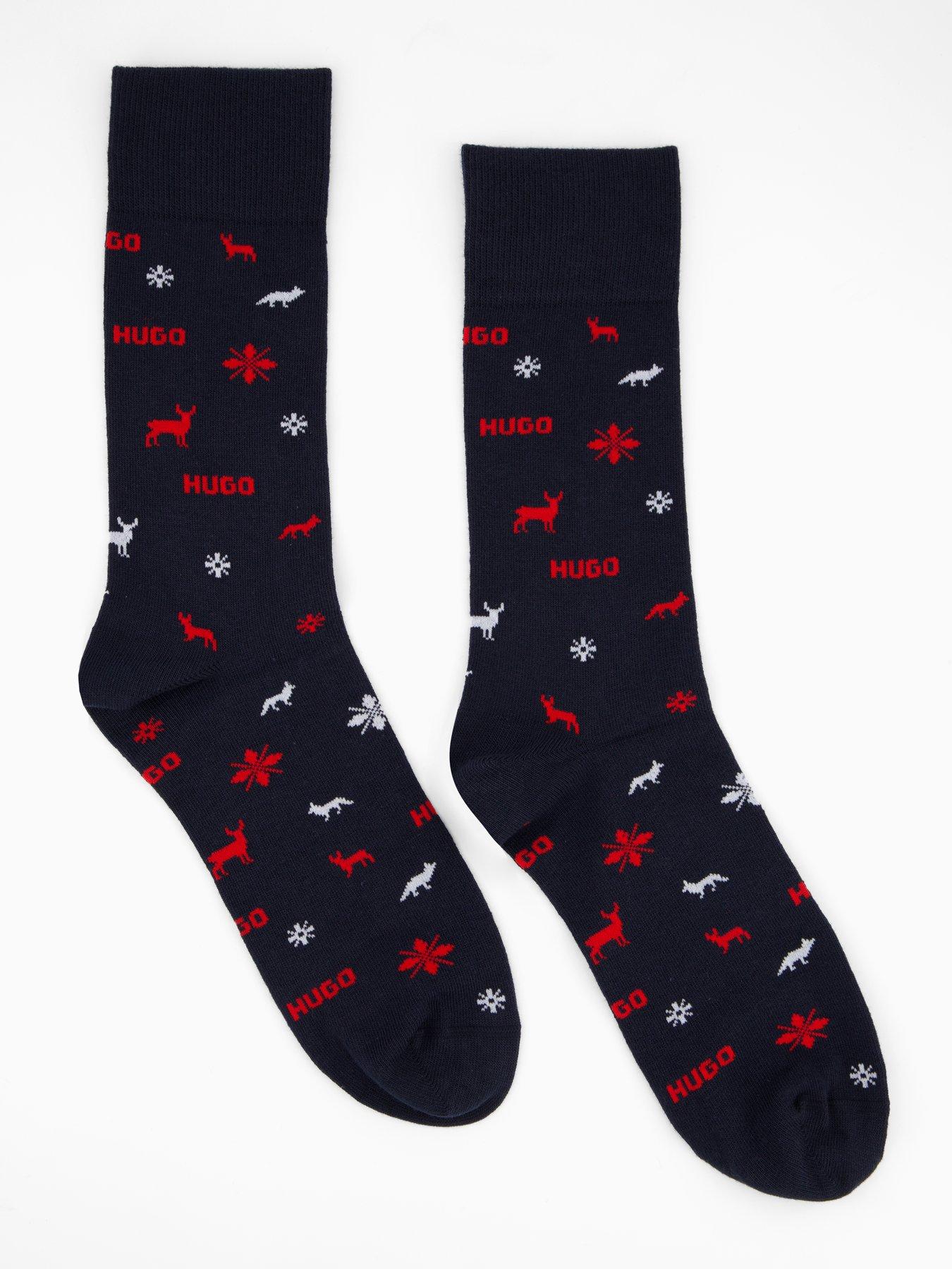 stillFront image of hugo-5-pack-christmas-sock-gift-set-multi