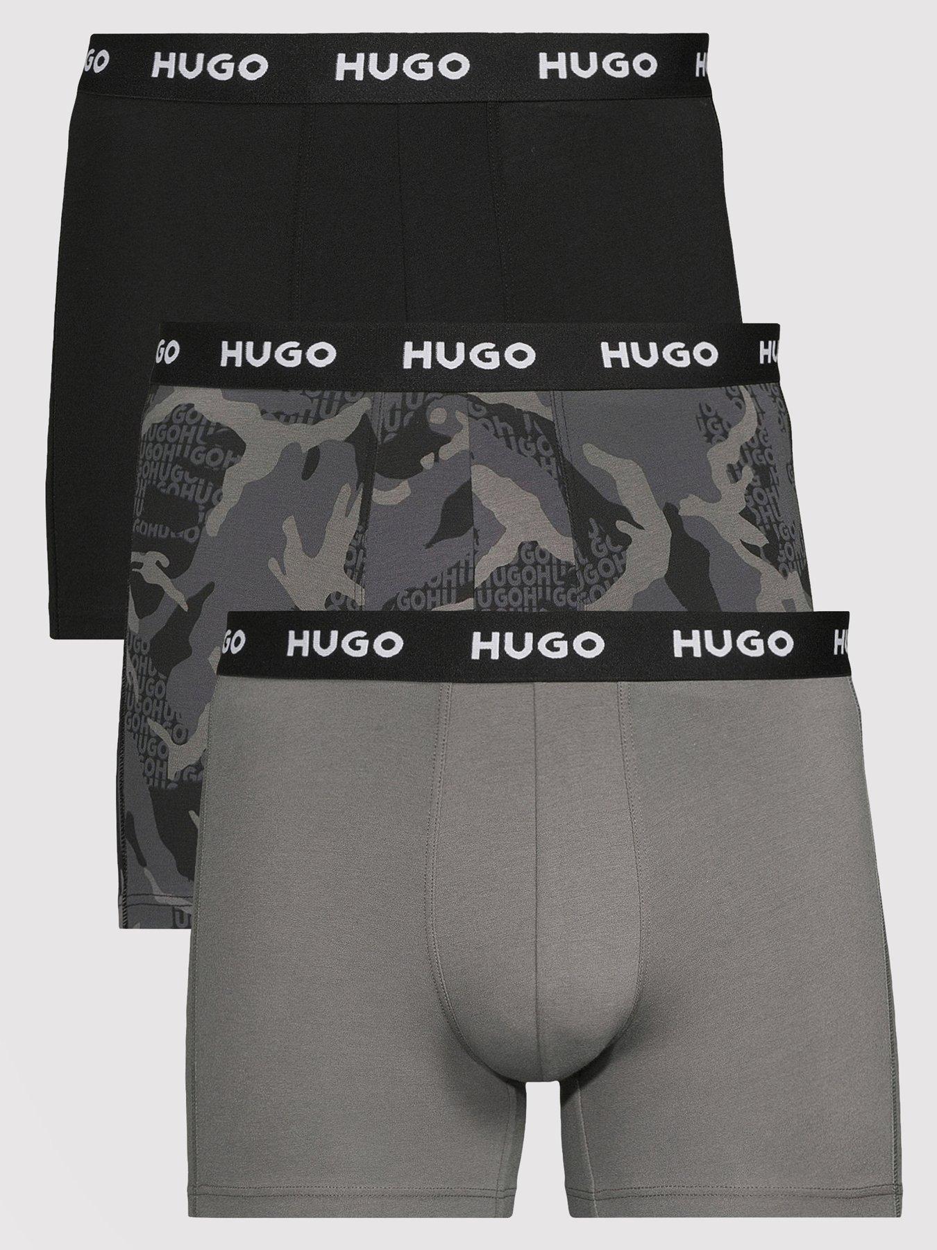 HUGO Bodywear 3 Pack Triplet Design Boxer - Black