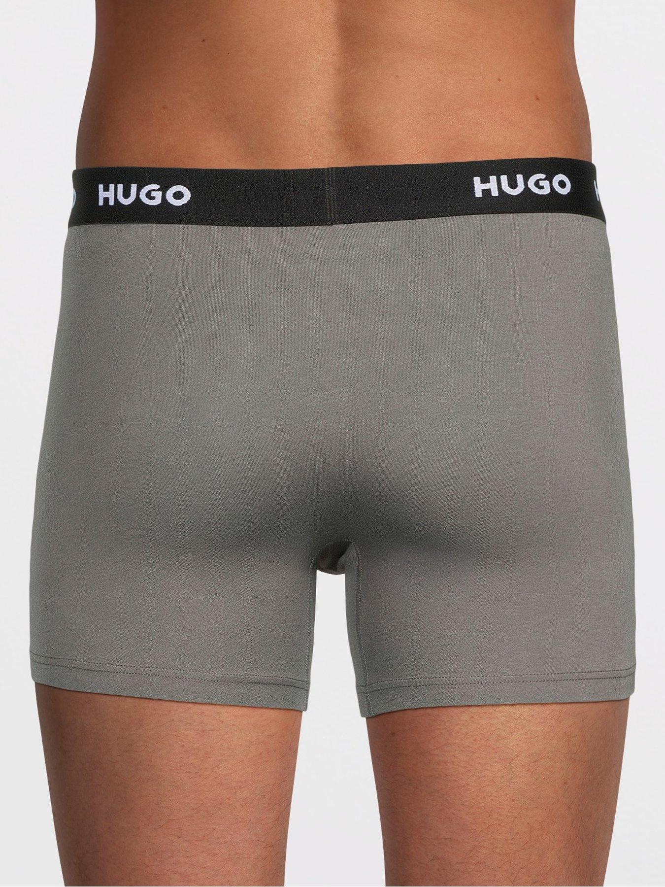 Image 3 of 3 of HUGO Bodywear 3 Pack Triplet Design Boxer - Black