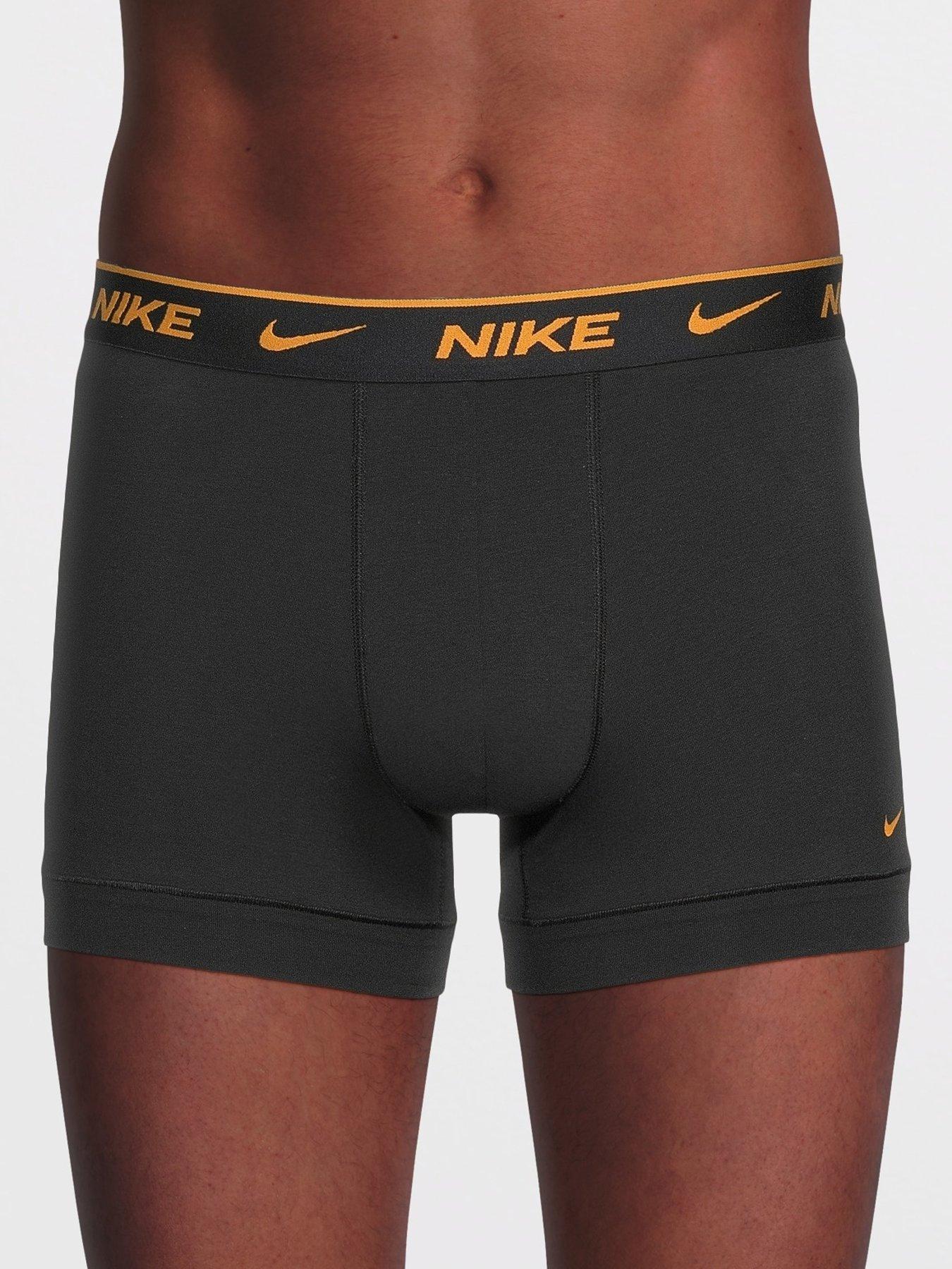 Image 2 of 3 of Nike Everyday Cotton Stretch 3 Pack Trunks - Black