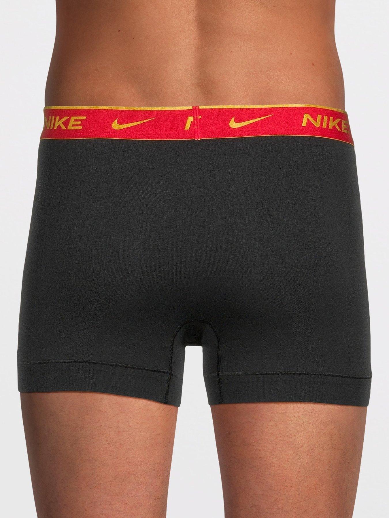 Image 3 of 3 of Nike Everyday Cotton Stretch 3 Pack Trunks - Black