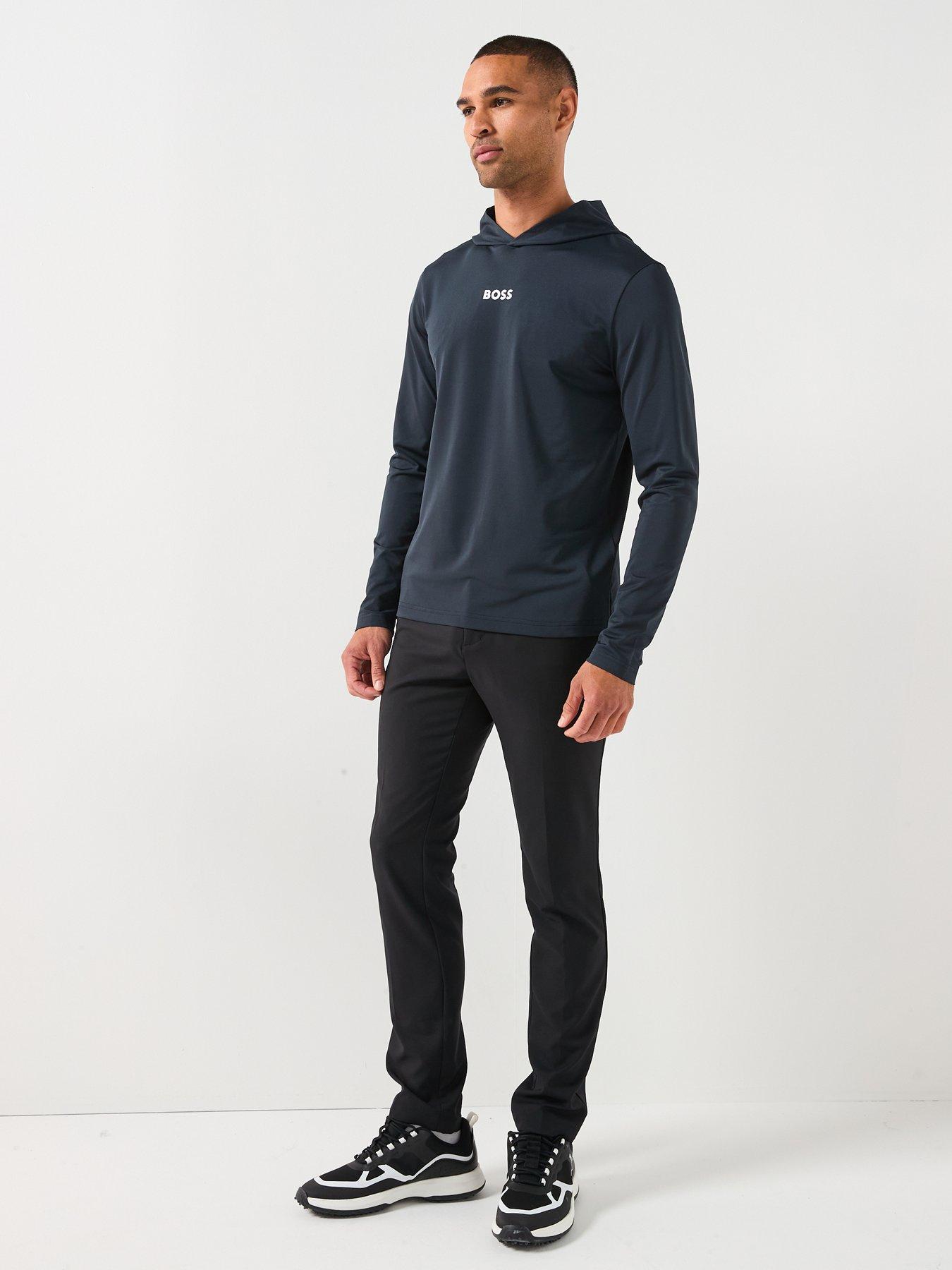Image 3 of 6 of BOSS Mens Golf Scott Active Hoody - Navy