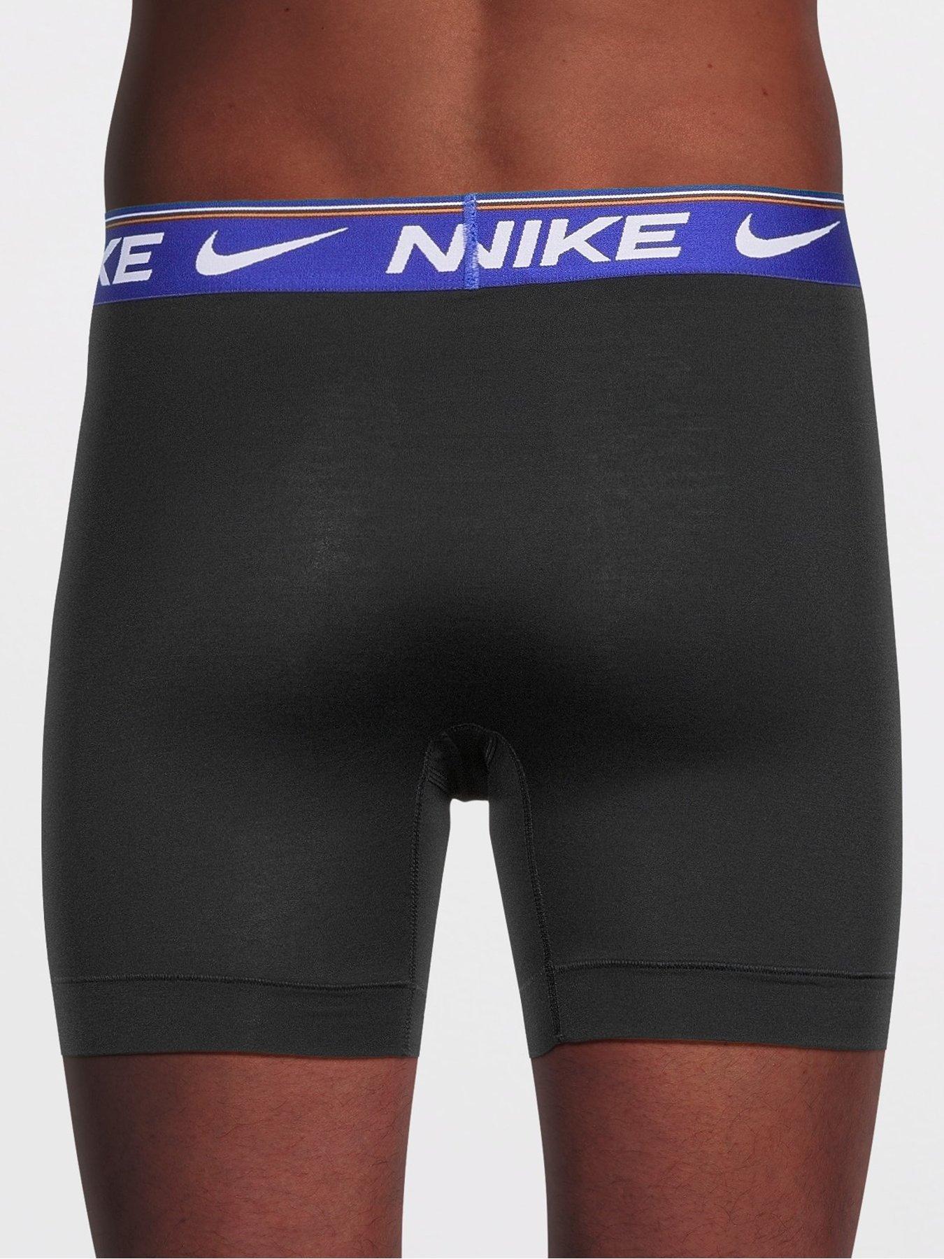Image 3 of 3 of Nike Ultra Comfort 3 Pack Boxer Briefs - Black