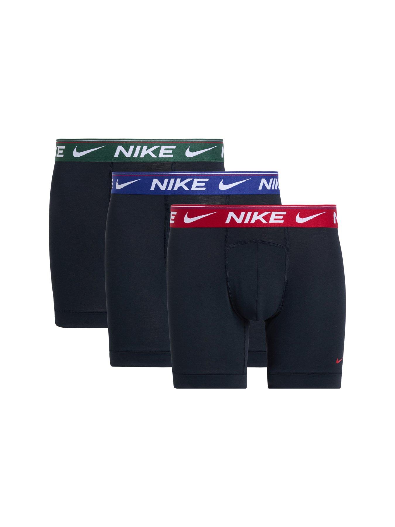 Nike Ultra Comfort 3 Pack Boxer Briefs - Black