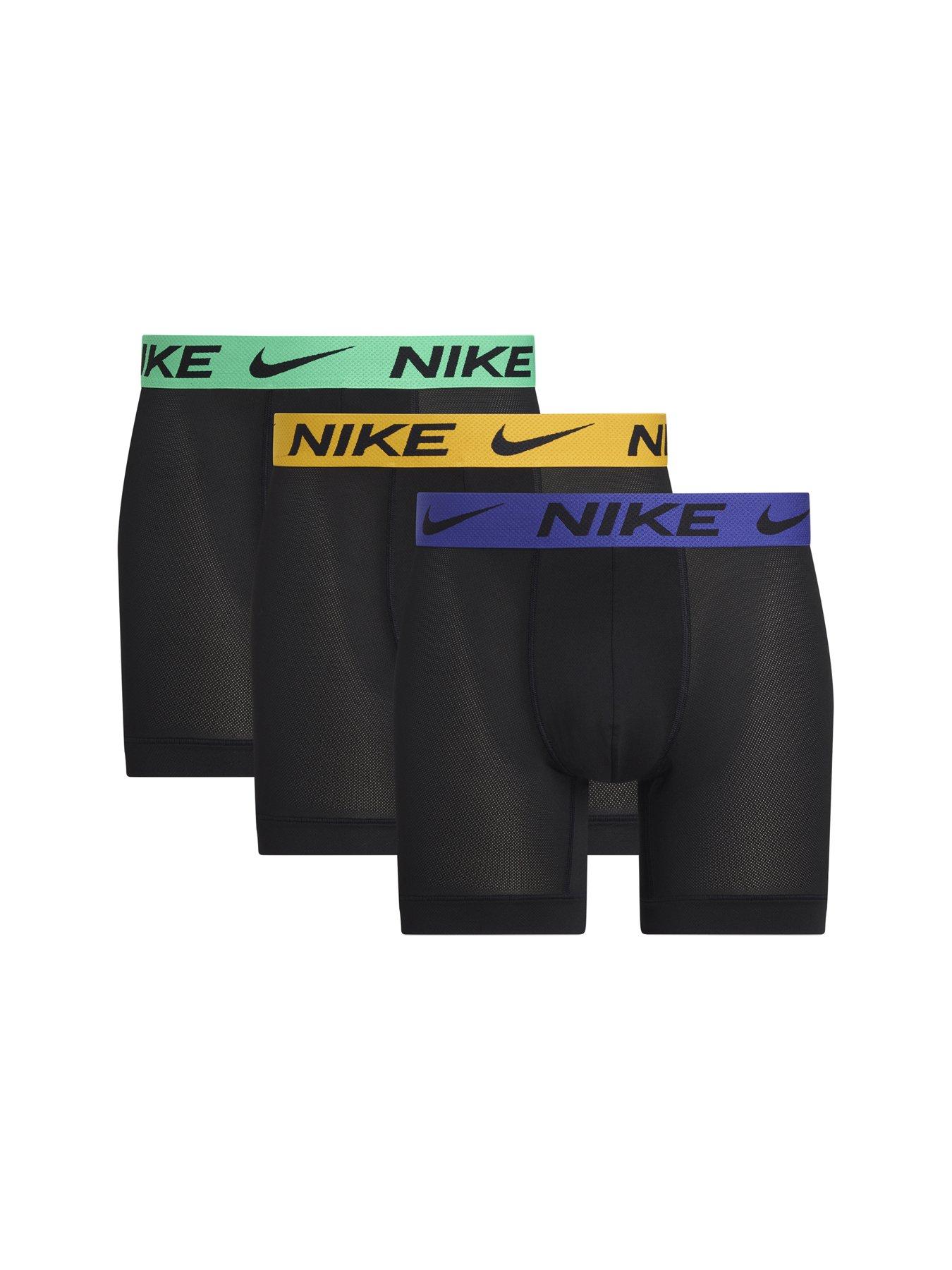 Nike Nike Elite Breathe 3 Pack Boxer Briefs - Black