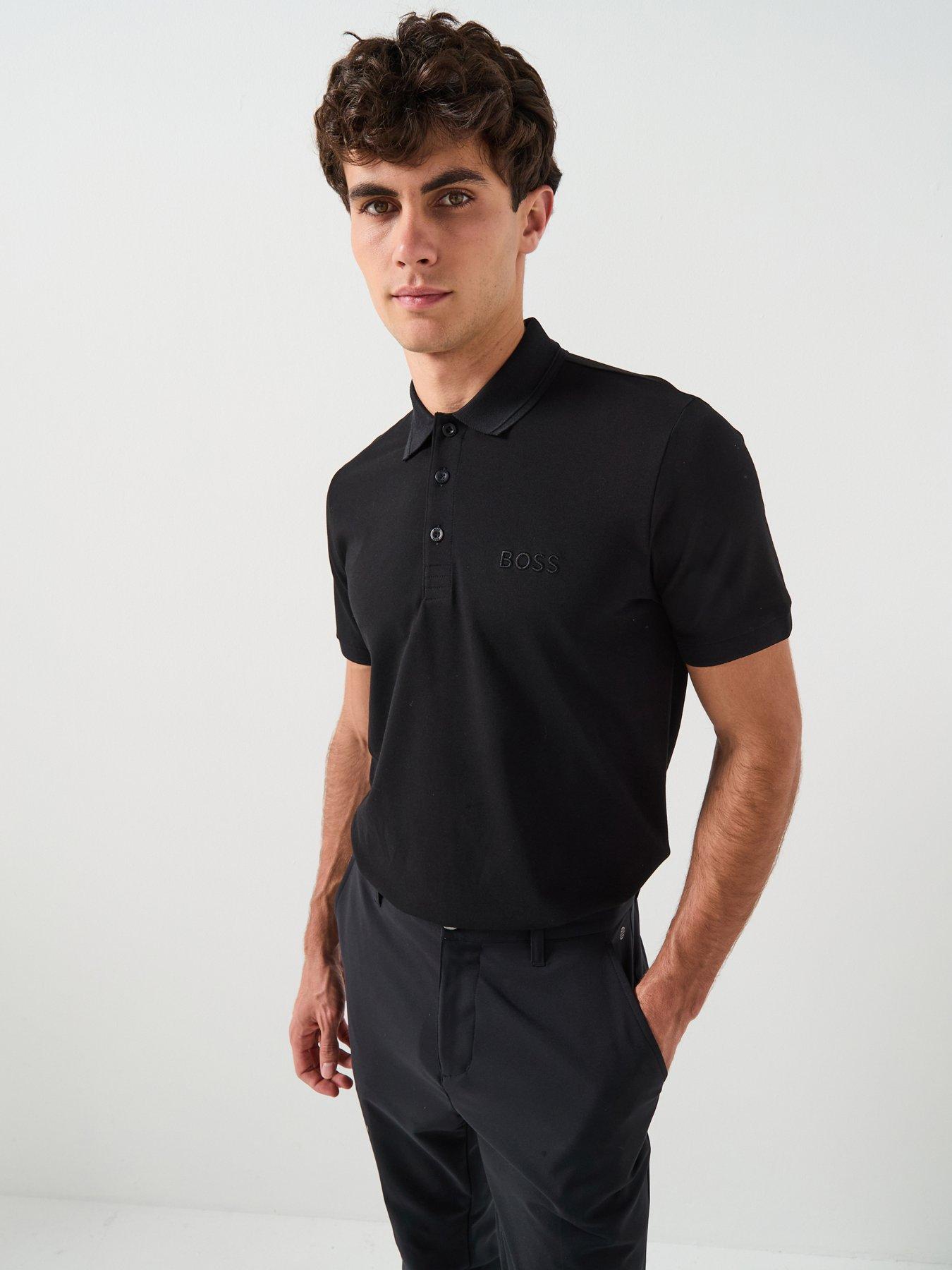 BOSS Mens Golf Paddy Pro Polo Shirt - Black