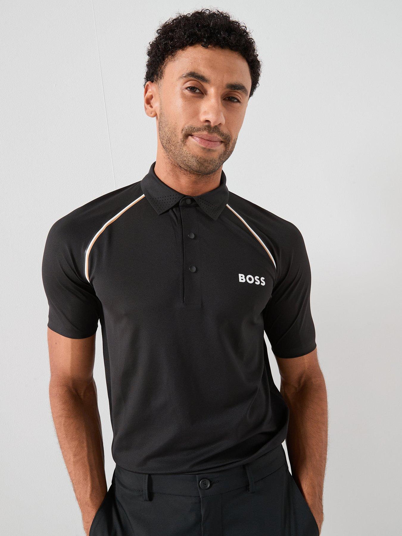 BOSS Mens Golf Patteo Toc T-Shirt - Black