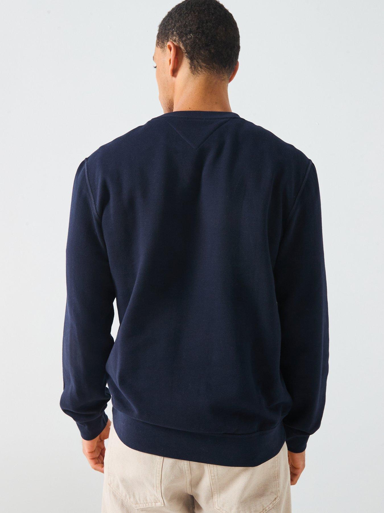 Image 2 of 5 of Tommy Hilfiger Essential Fleece Crew Neck Sweatshirt - Navy