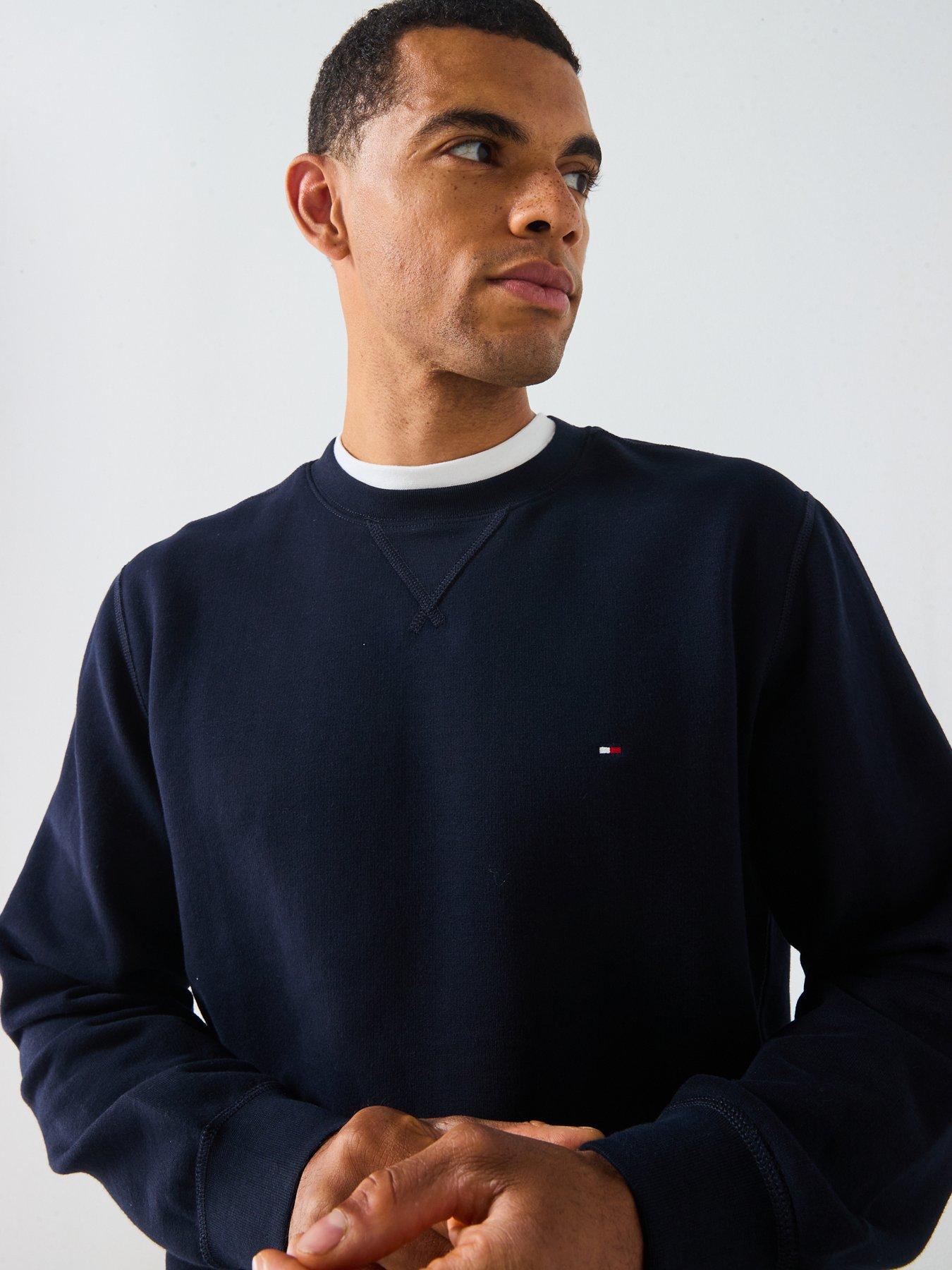 Image 5 of 5 of Tommy Hilfiger Essential Fleece Crew Neck Sweatshirt - Navy