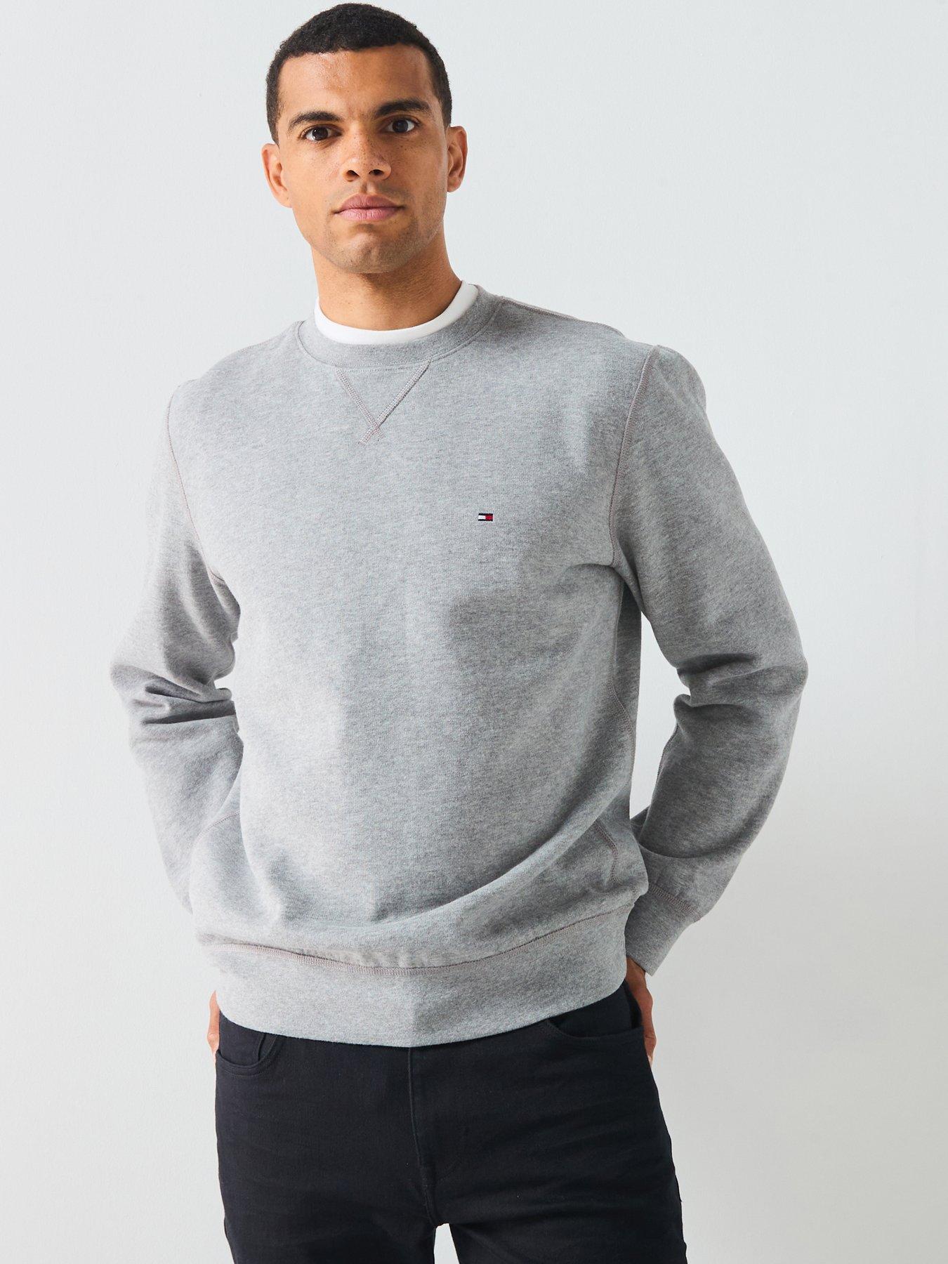 Image 1 of 5 of Tommy Hilfiger Essential Fleece Crew Neck Sweat - Grey