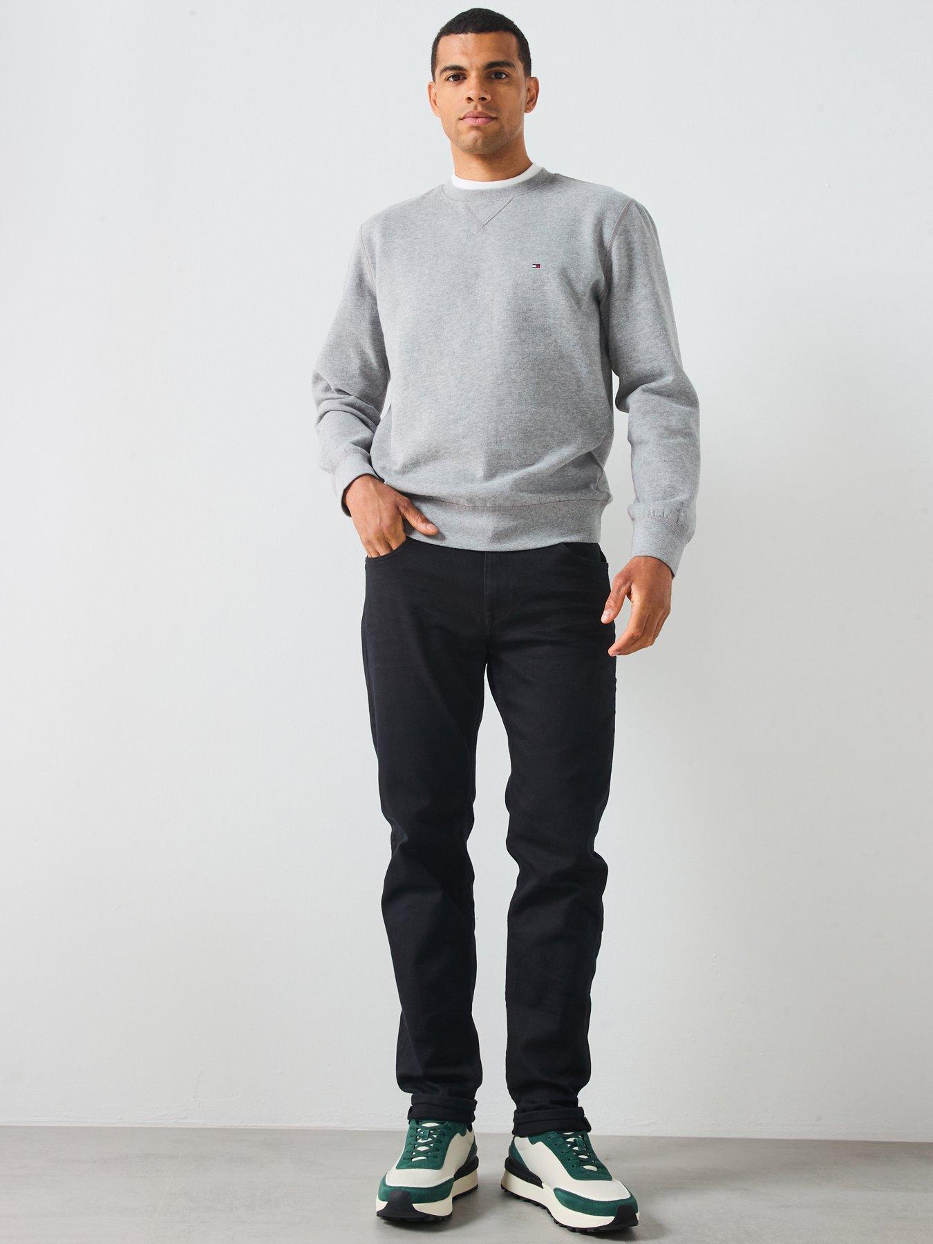 Image 3 of 5 of Tommy Hilfiger Essential Fleece Crew Neck Sweat - Grey