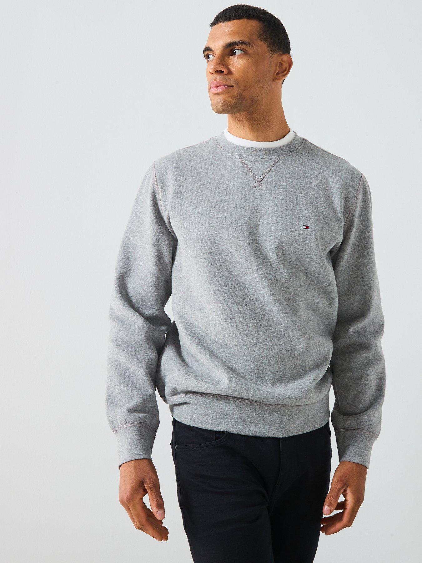 Image 5 of 5 of Tommy Hilfiger Essential Fleece Crew Neck Sweat - Grey