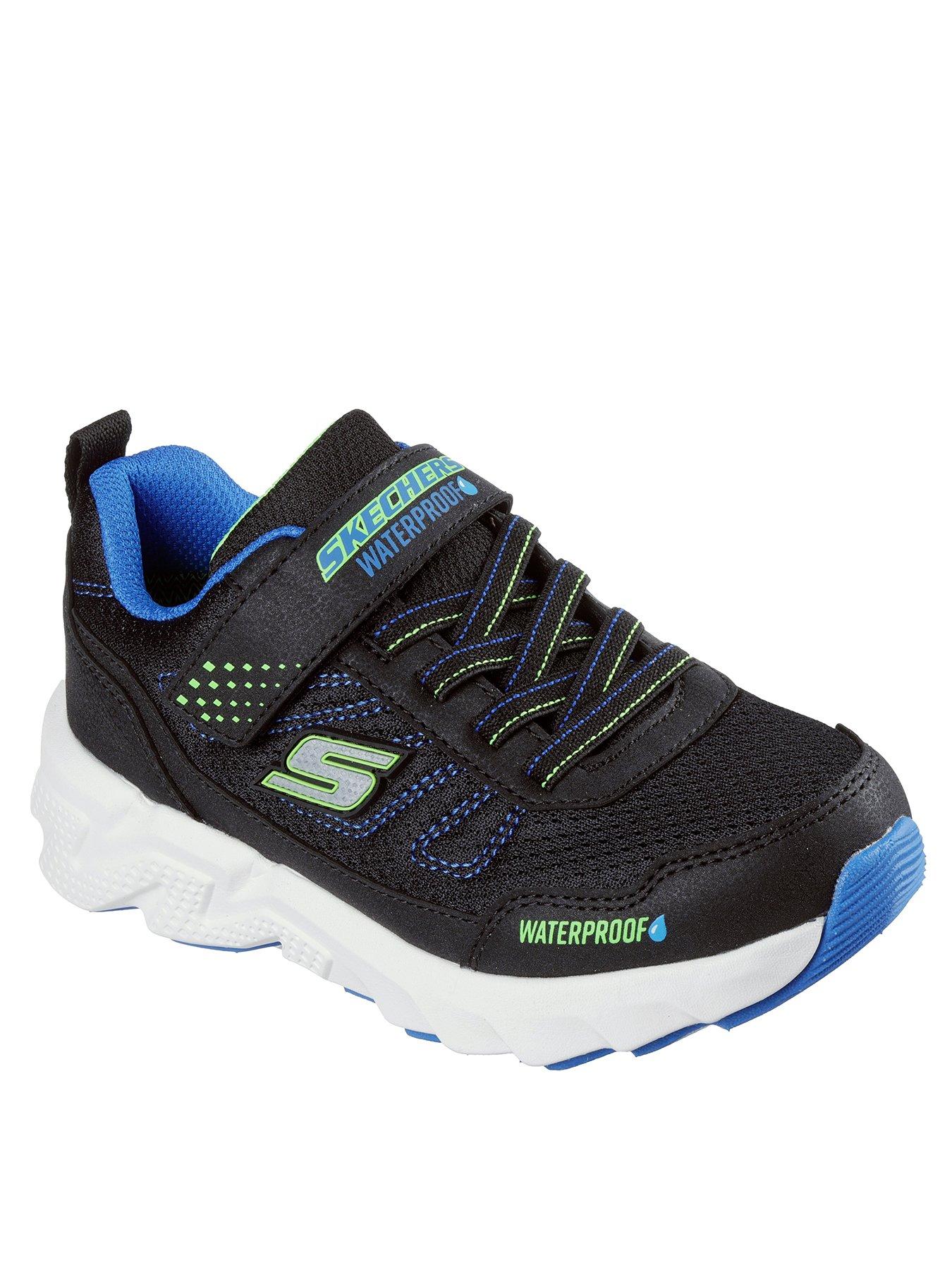 image of skechers-waterproof-gore-and-strap-sneaker-black