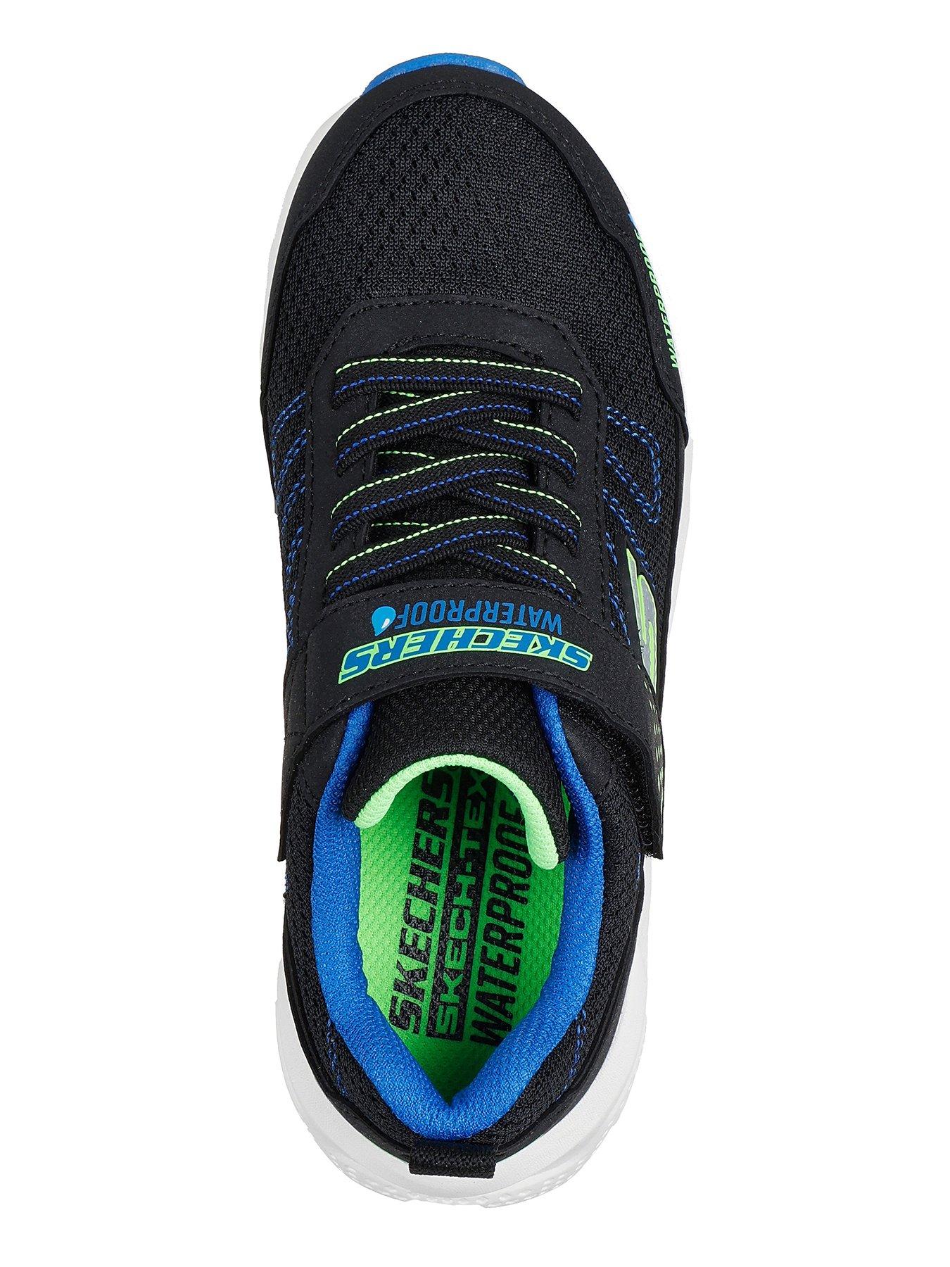  image of skechers-waterproof-gore-and-strap-sneaker-black